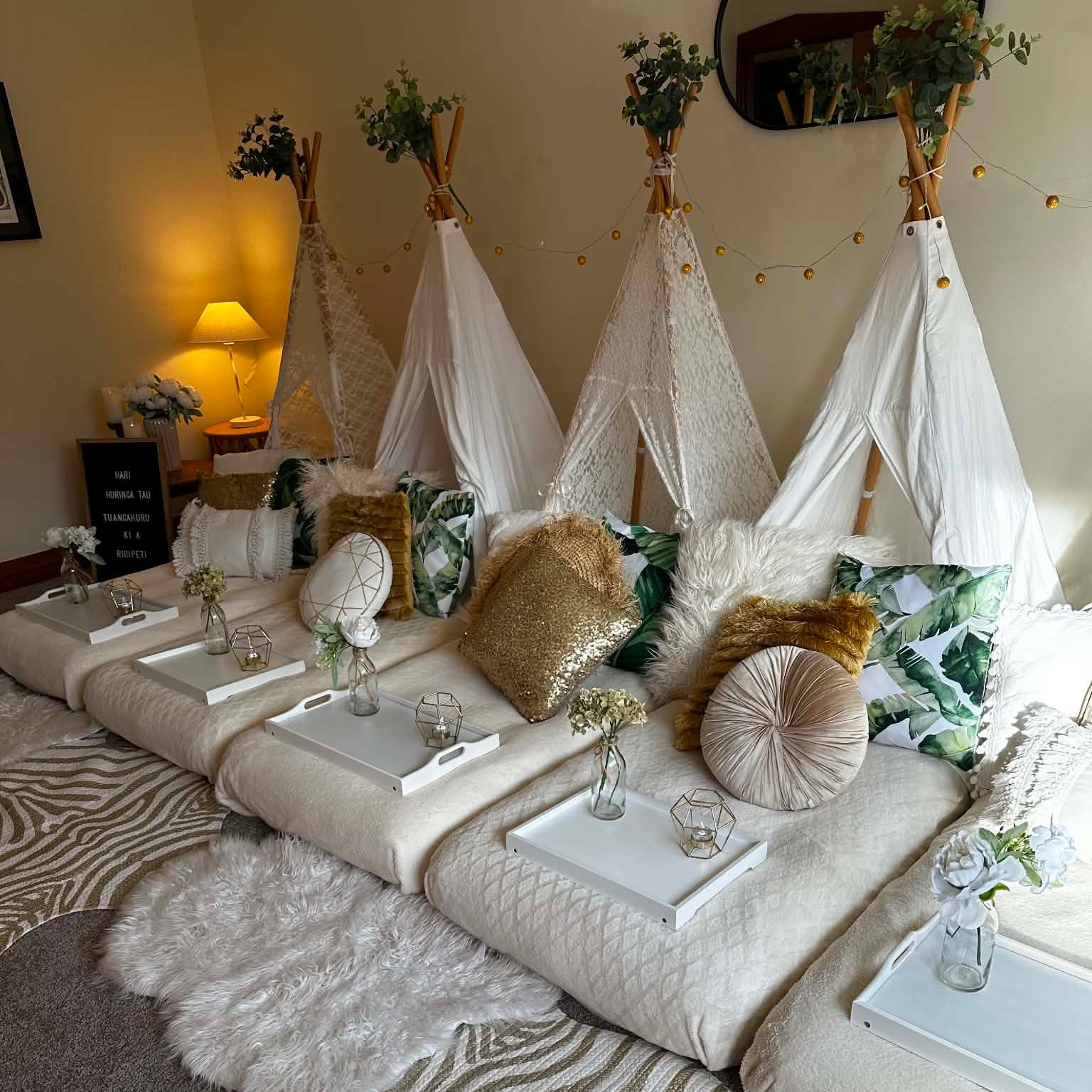 Elevate your next sleepover with a luxury teepee setup from the Wellington Teepee Company
