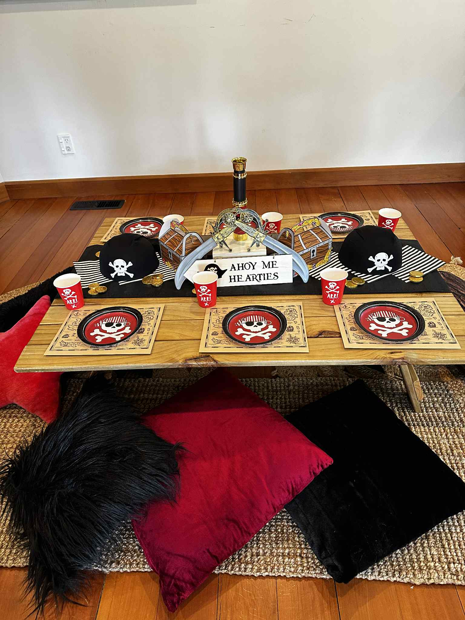 Pirate party themed kids picnics Wellington