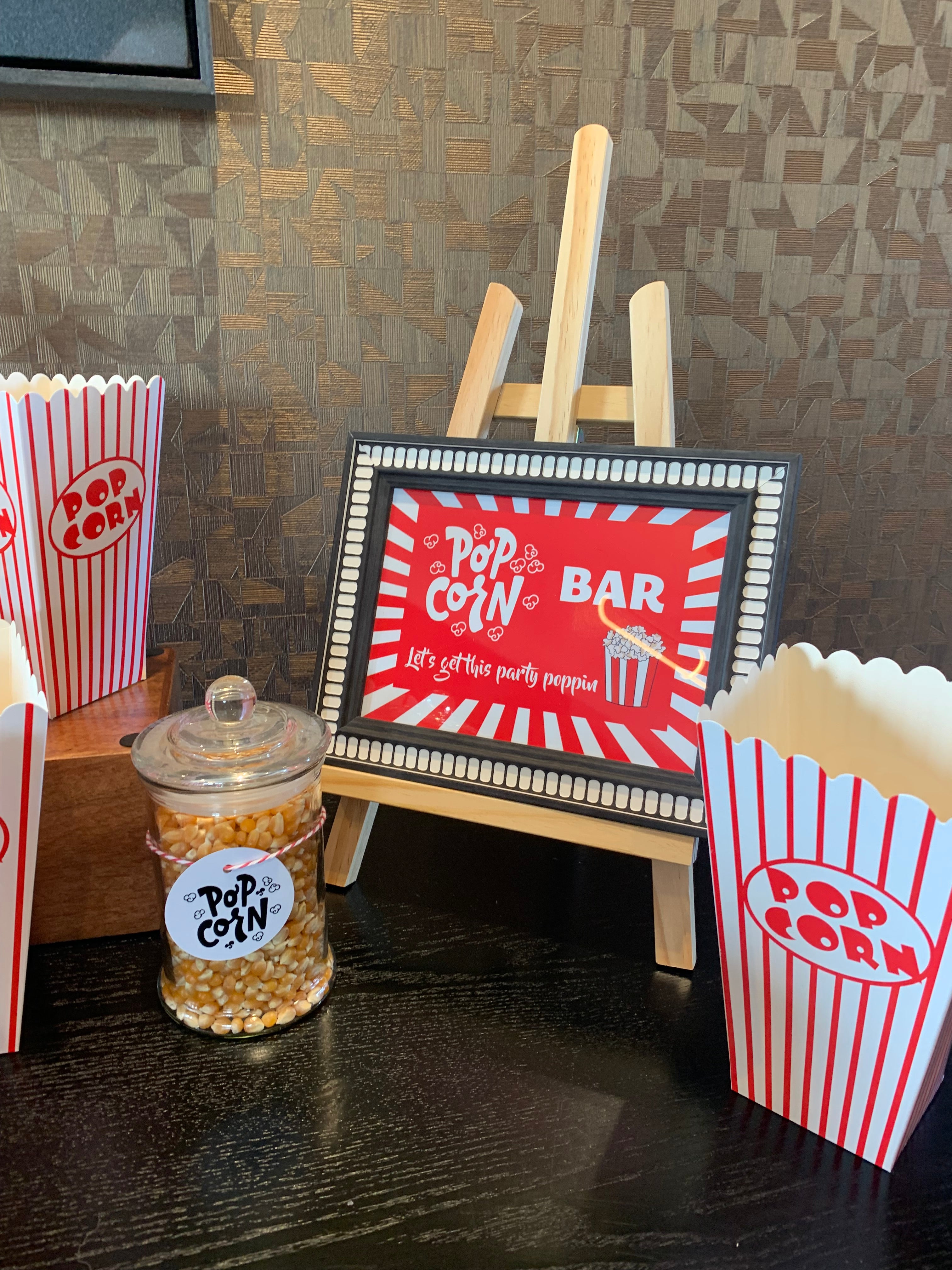 Movie night popcorn bar event hire Wellington