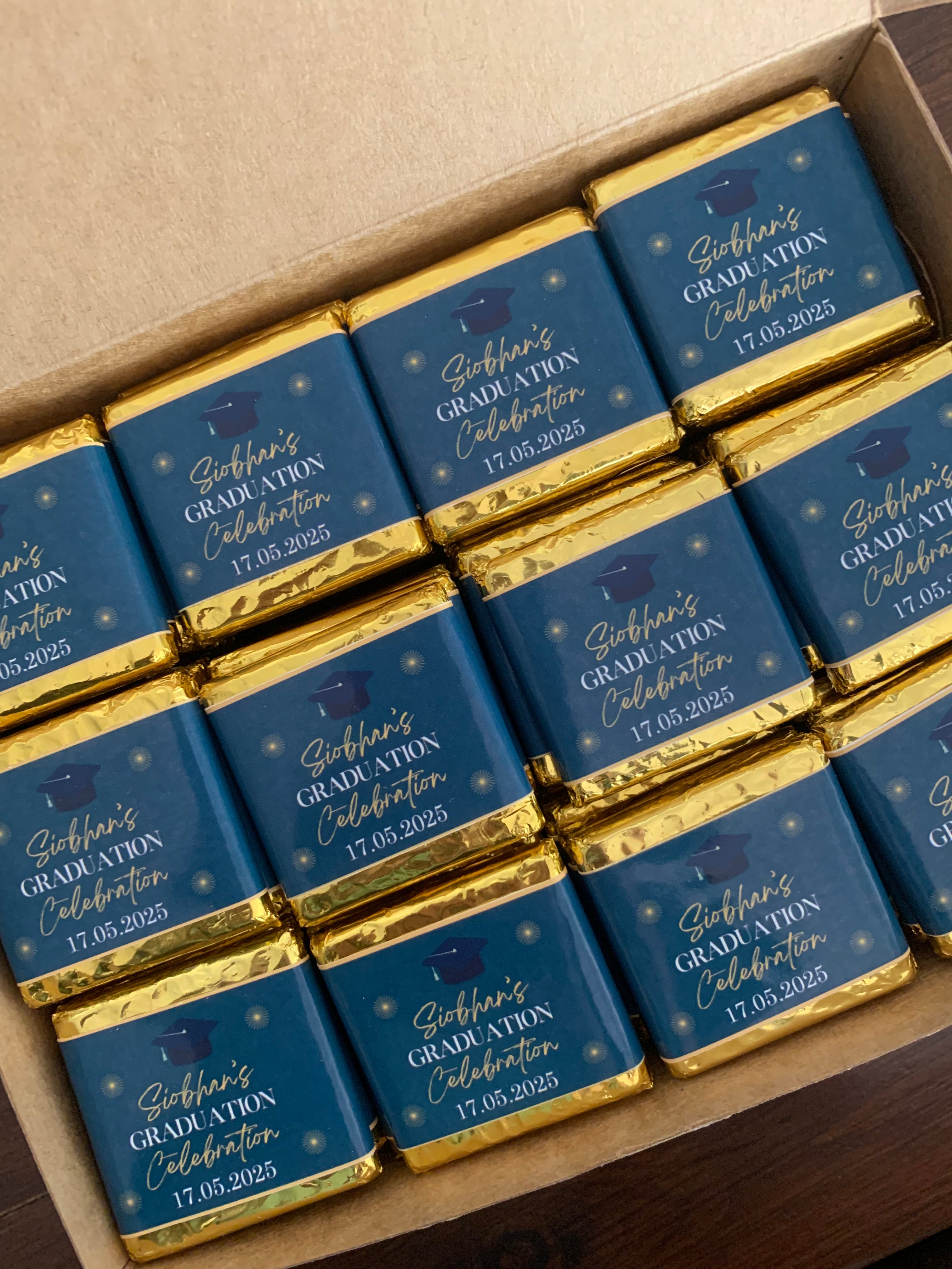 Mini handmade chocolate graduation party favours new zealand