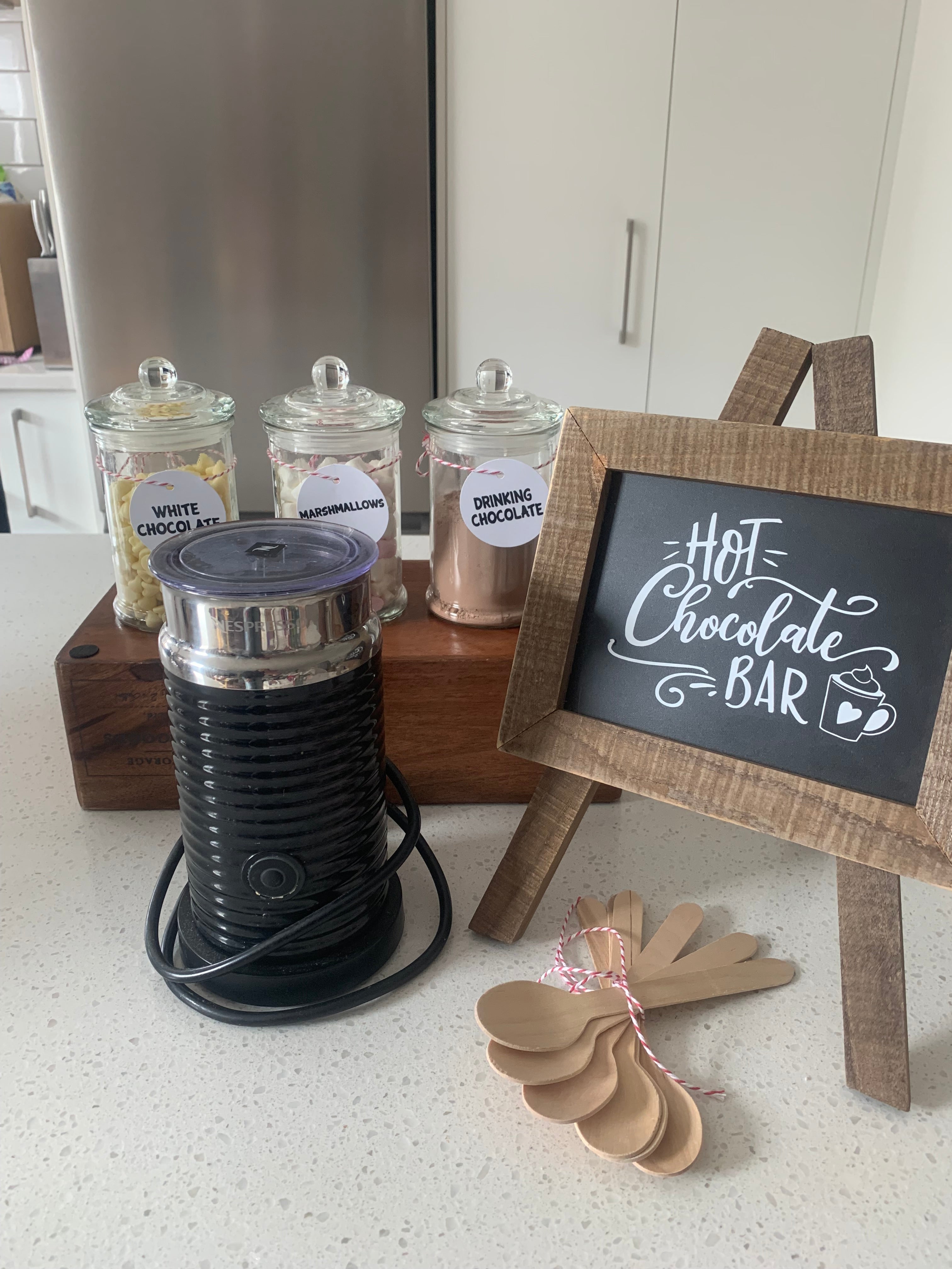 The perfect addition to a cold winter night in Wellington - hire our gorgeous Hot Chocolate Bar