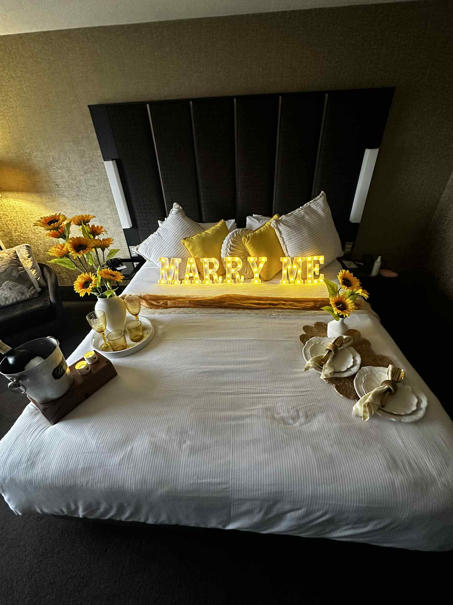 Proposal setup hotel room Wellington