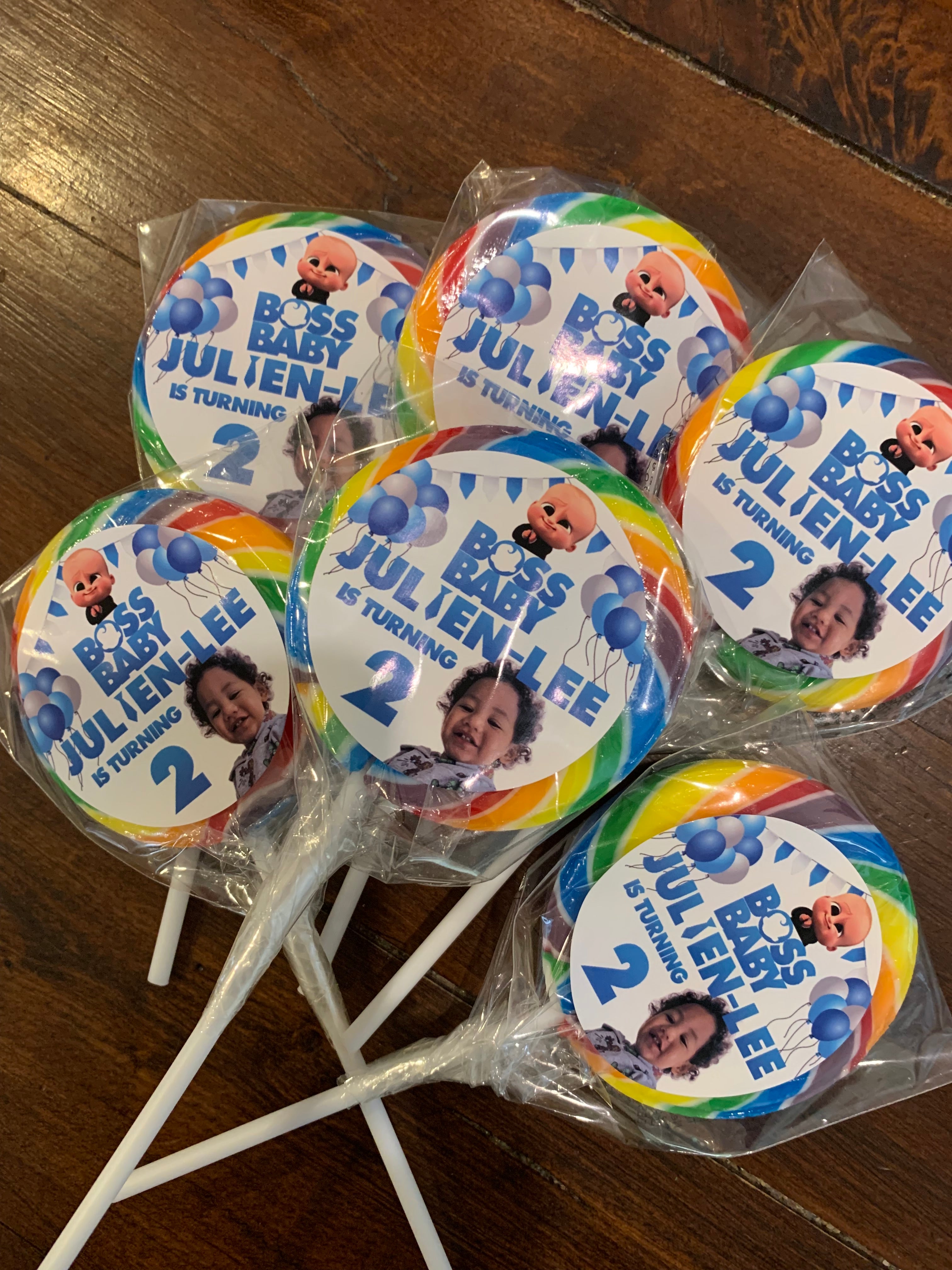 Boss baby lollipops