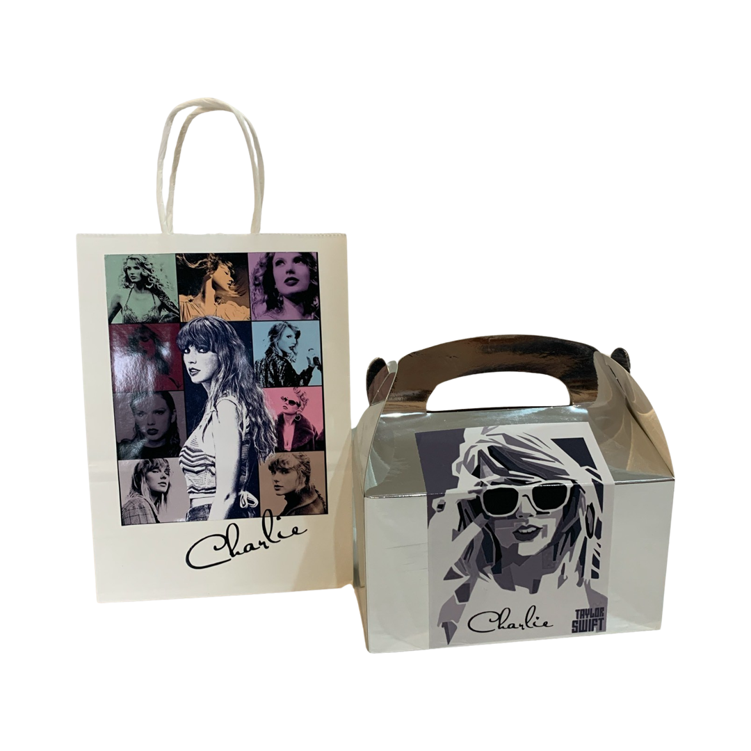Taylor Swift personalised gift bags or boxes