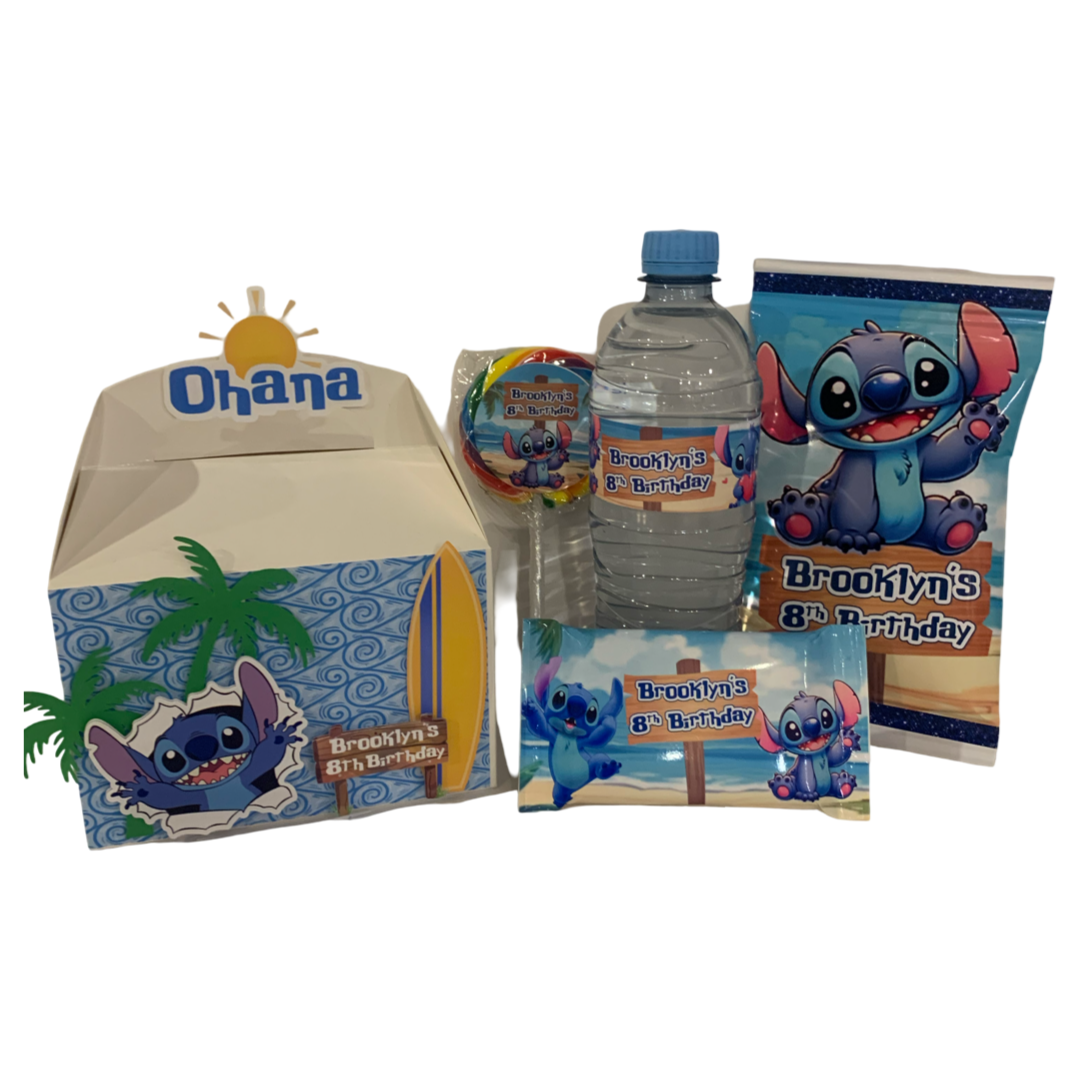Stitch themed party favours pack custome party supplies NZ