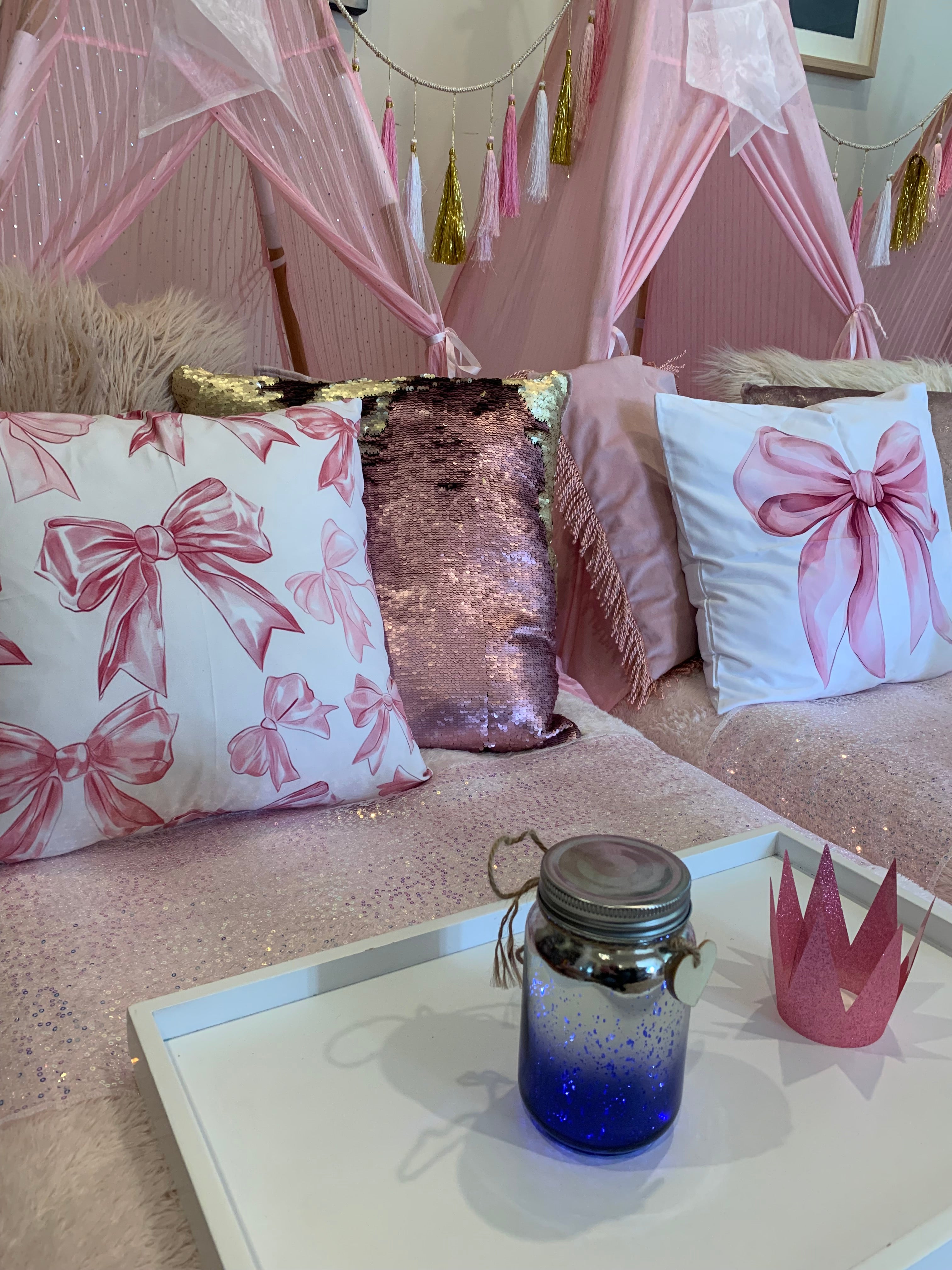 Bowtiful party teepee setup Wellington