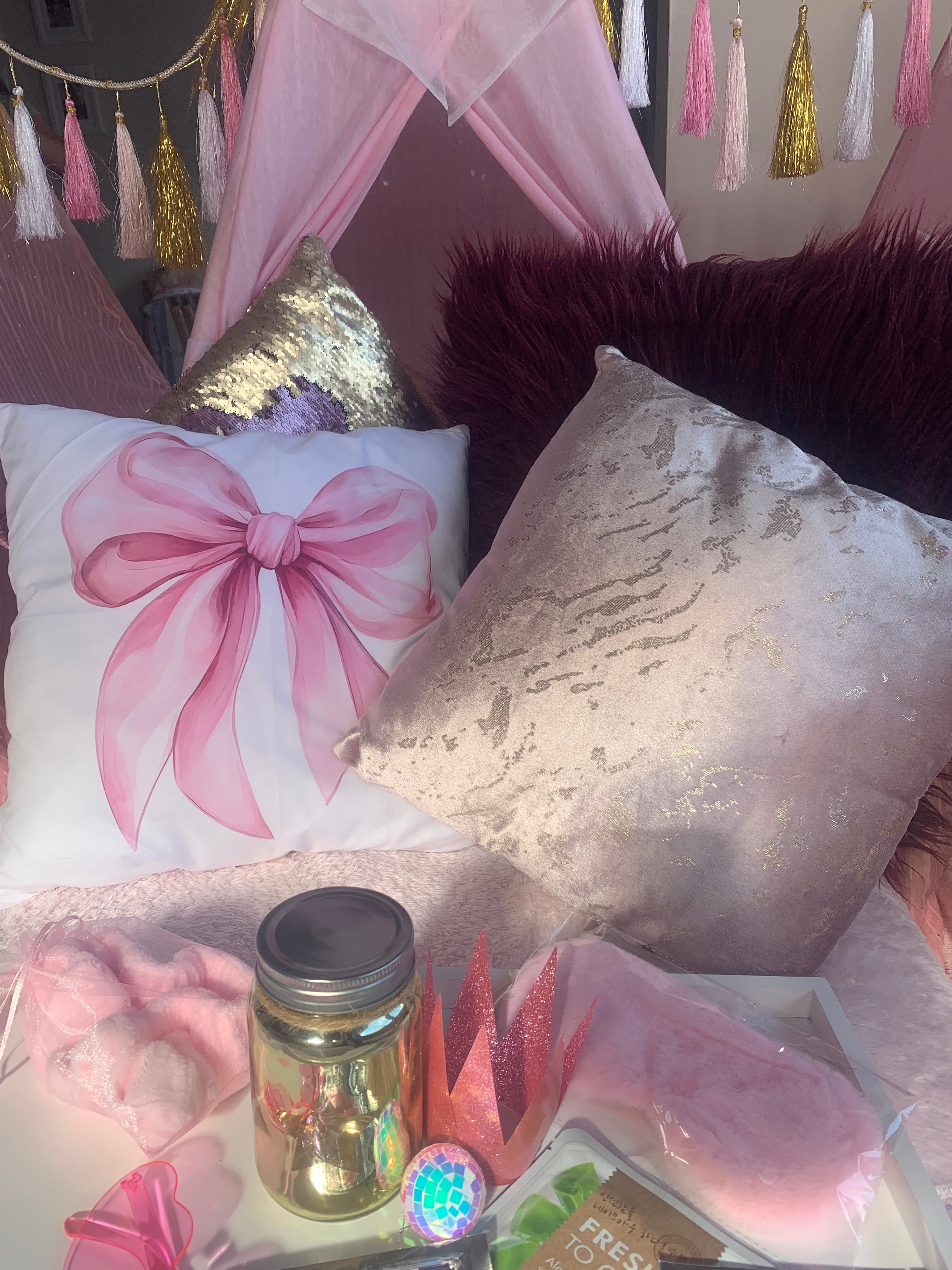 Pink bows and all things girly for a sleepover to remember anywhere in Wellington
