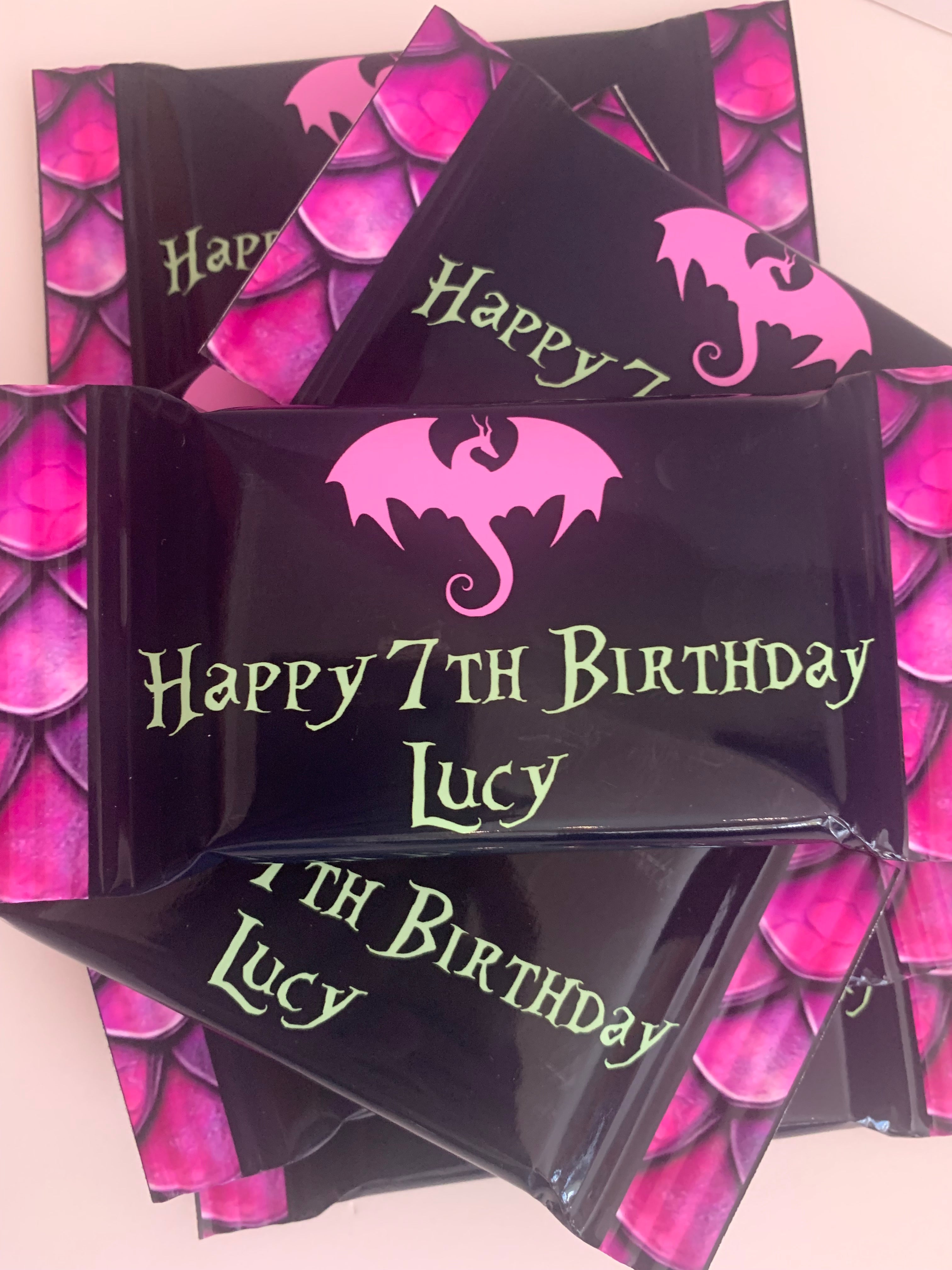 Dragon themed kit kats nz party favours