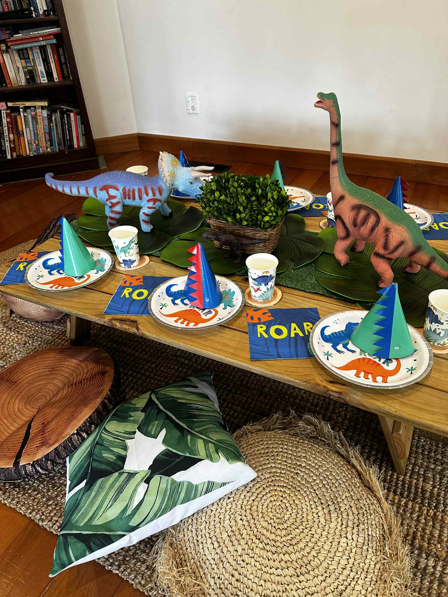 Kids party hire dinosaur themed Wellington
