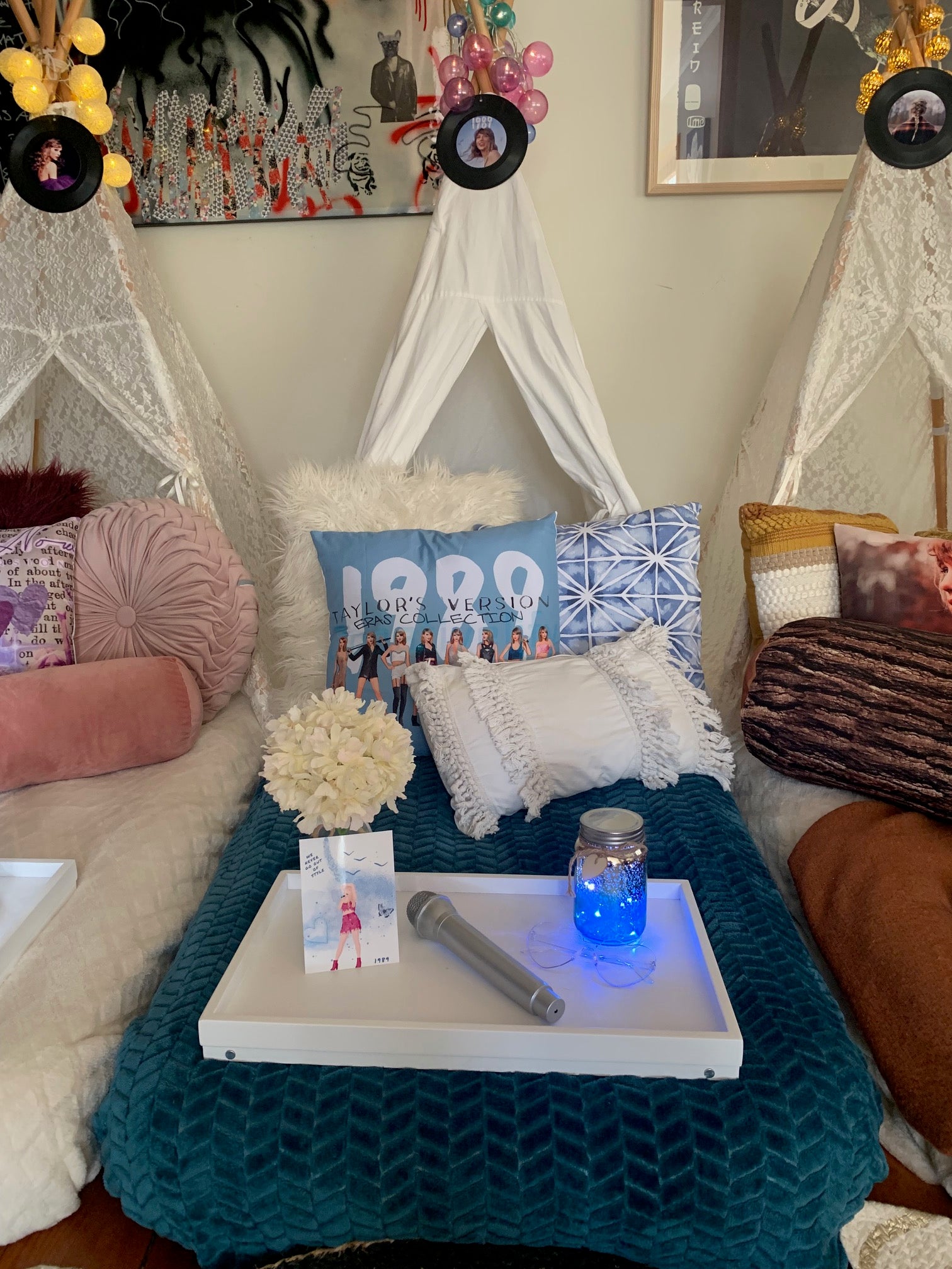 Taylor Swift themed teepee slumber party Wellington
