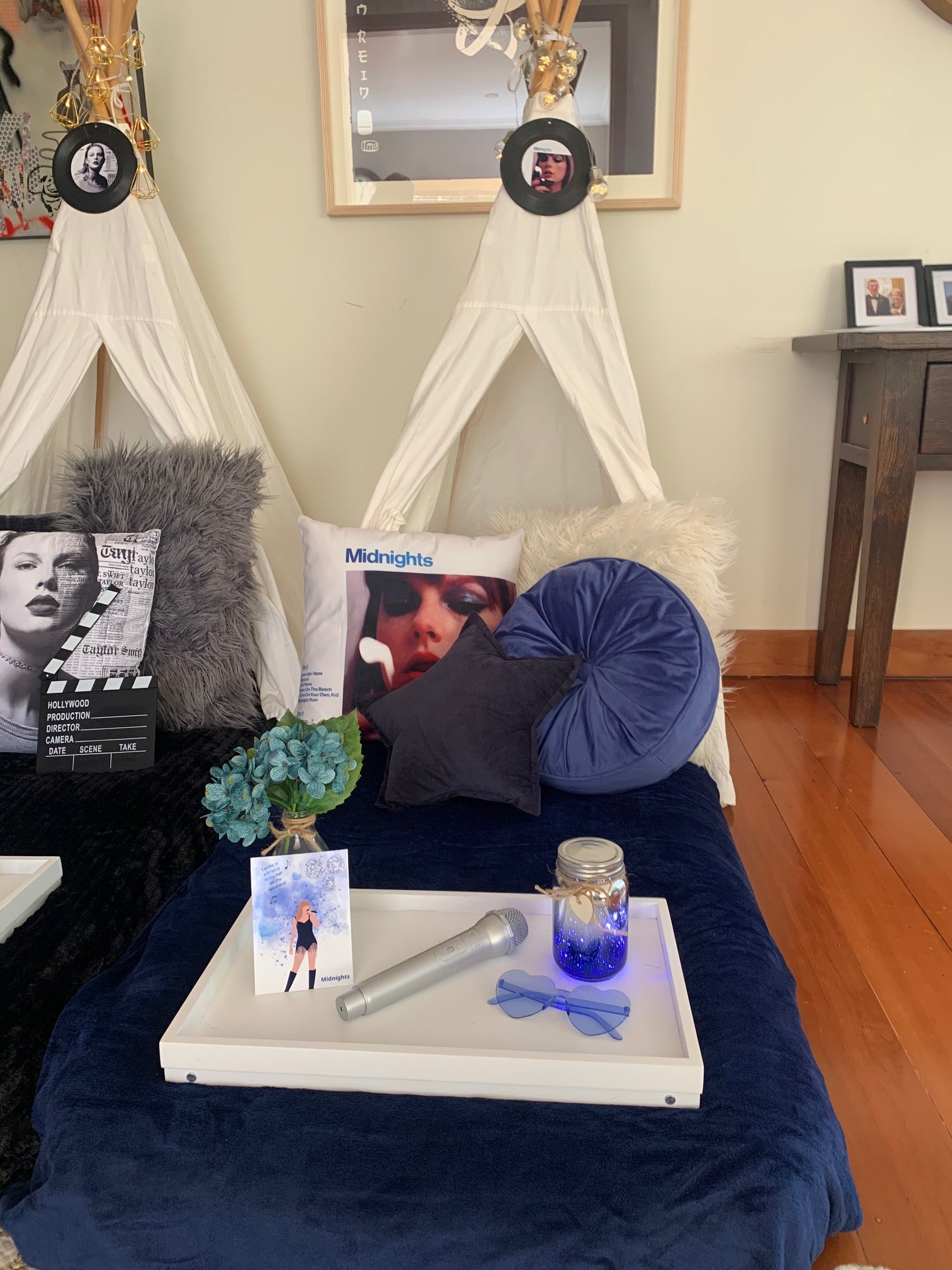 Swiftie teepee sleepover party Wellington