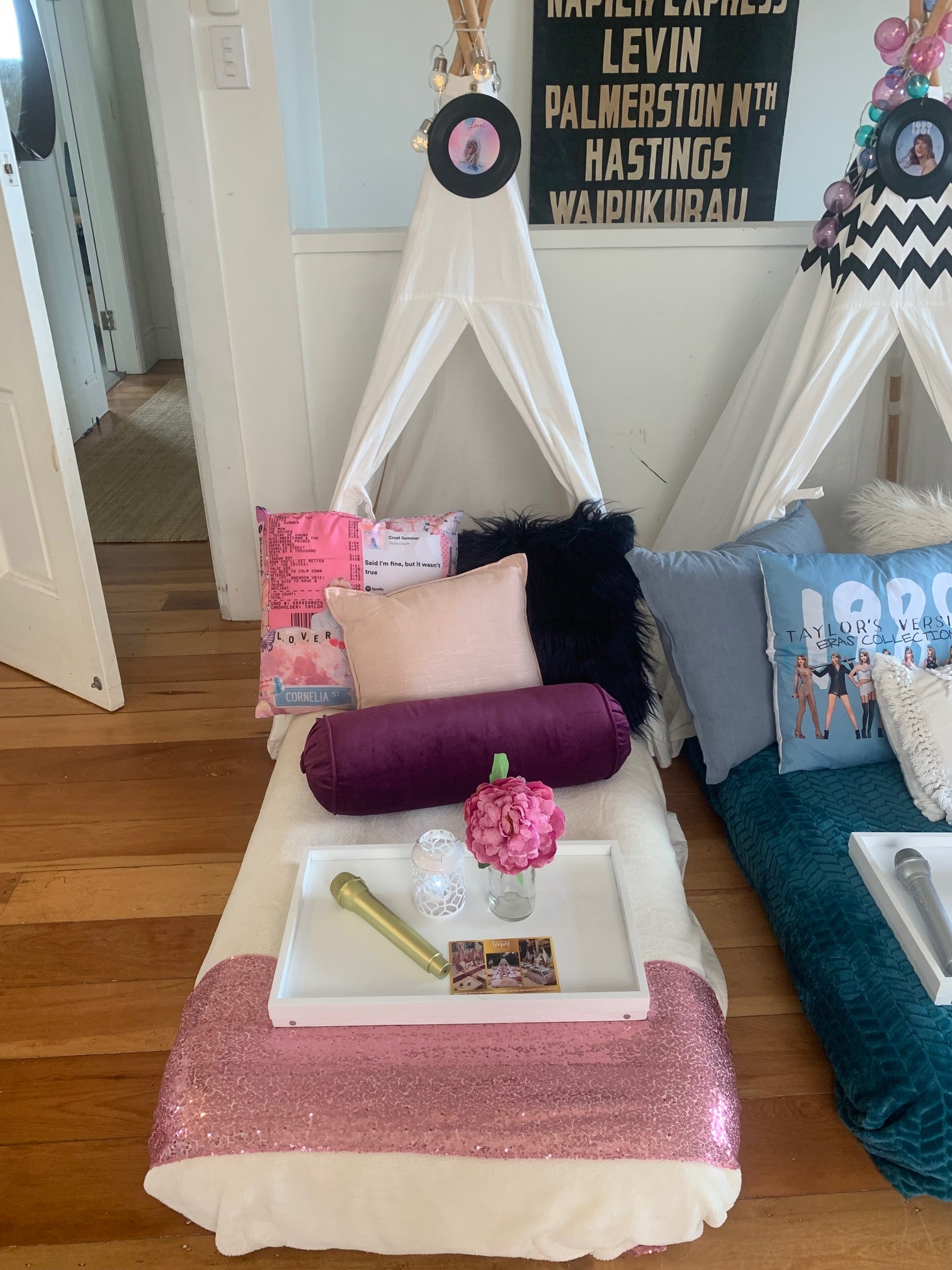 Taylor swift lover themed teepee party wellington