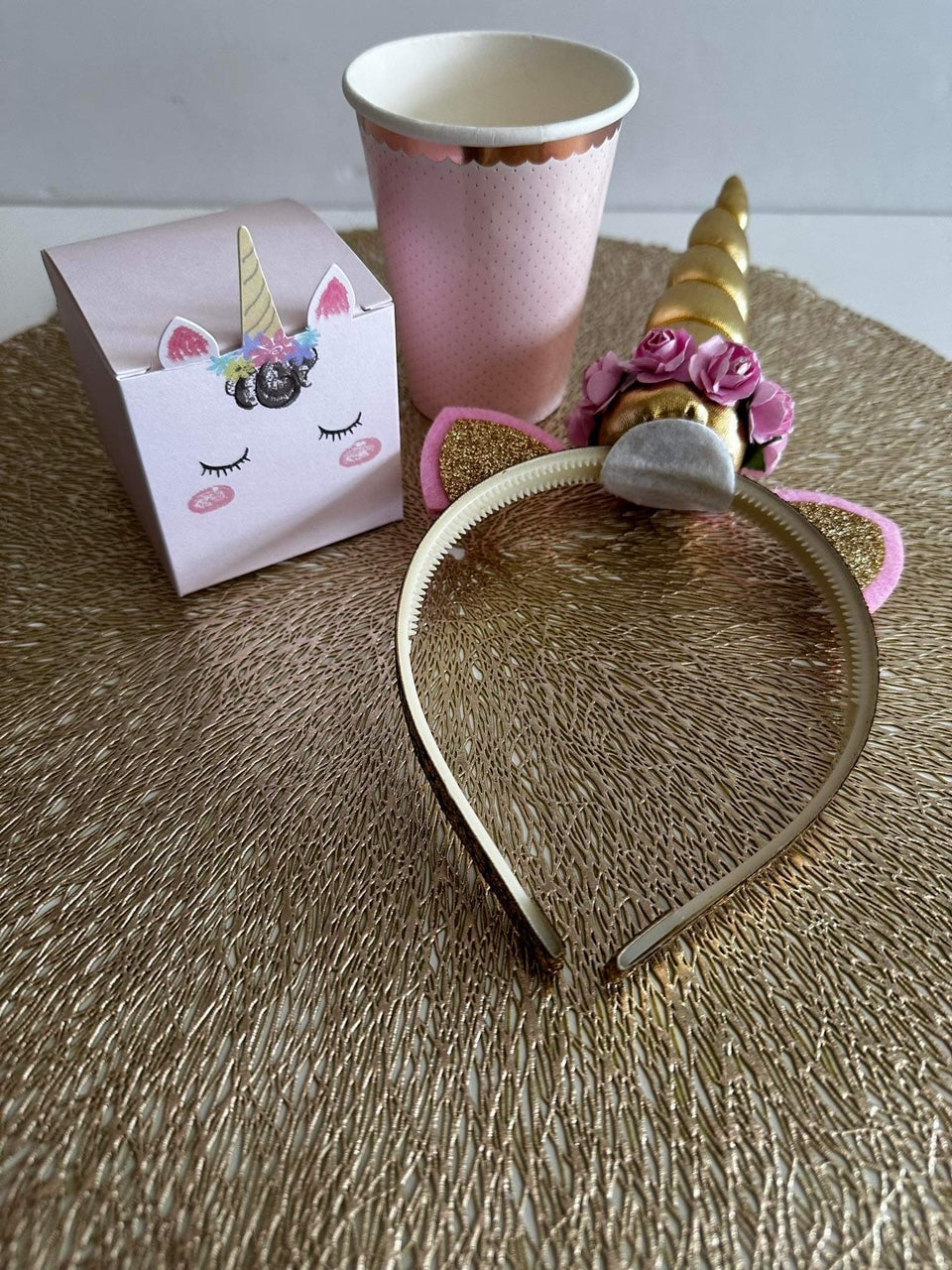 Mini unicorn party set