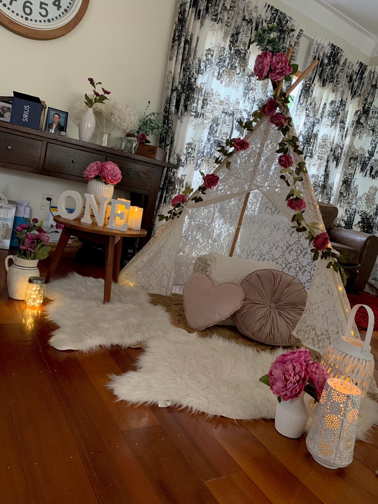 Teepee photoshoot setup Wellington