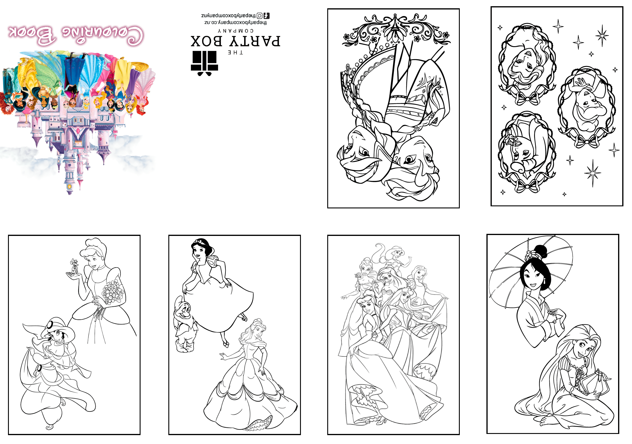 princess colouring books