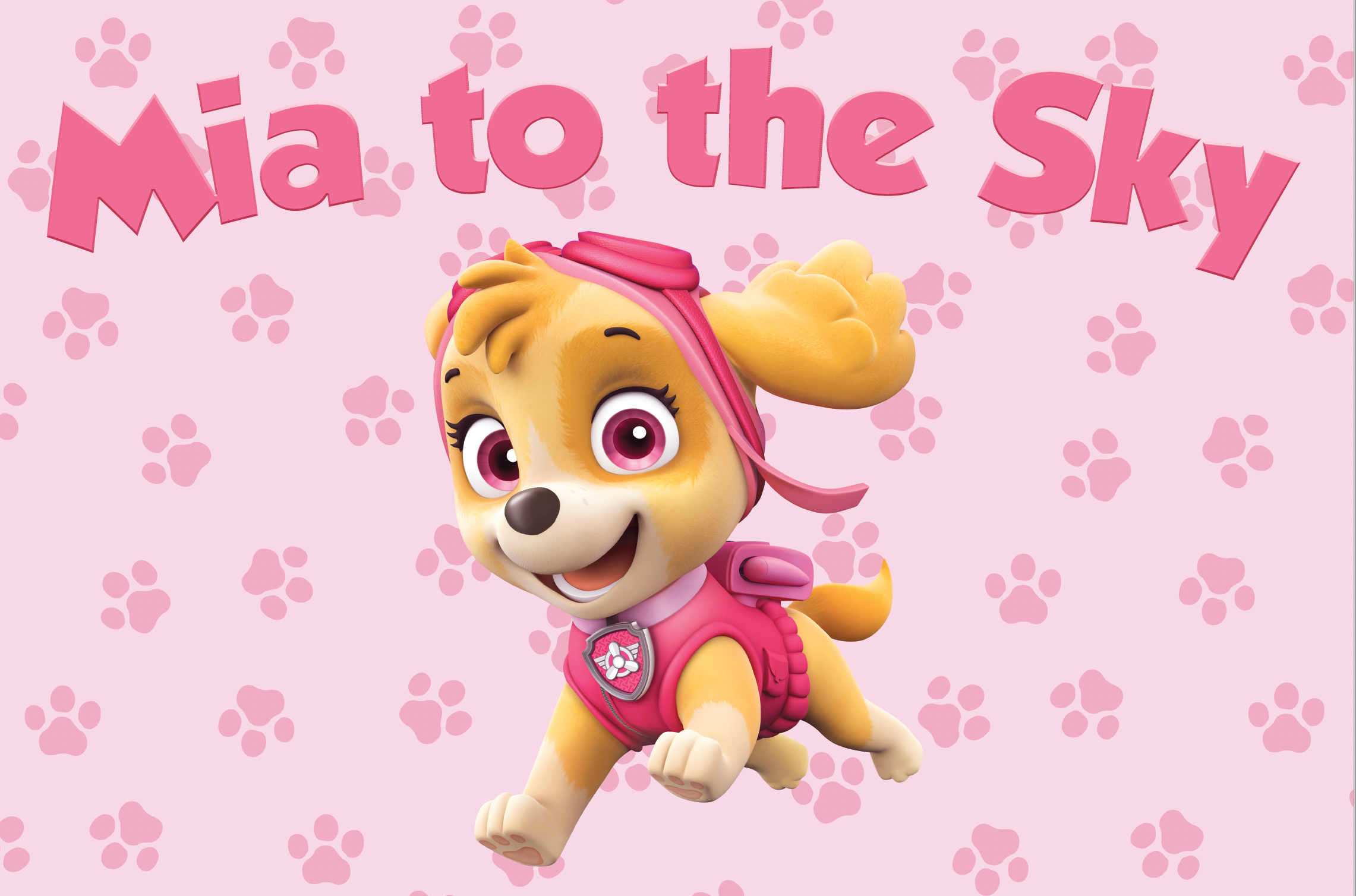 Paw Patrol Skye backdrop