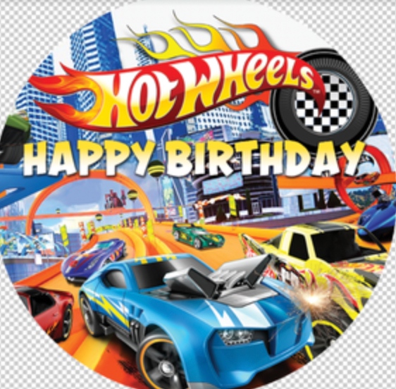 Hot wheels 2m round backdrop