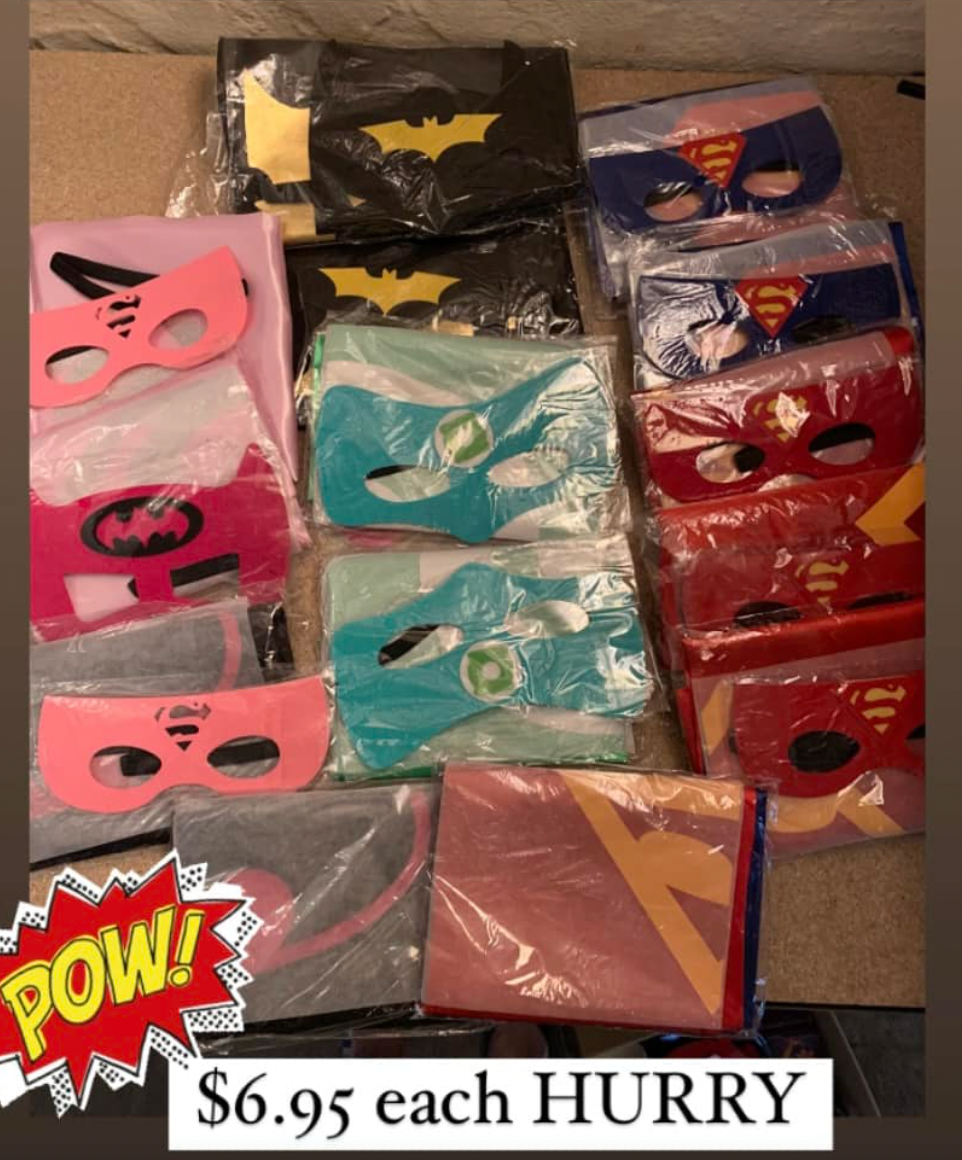Superhero masks and capes