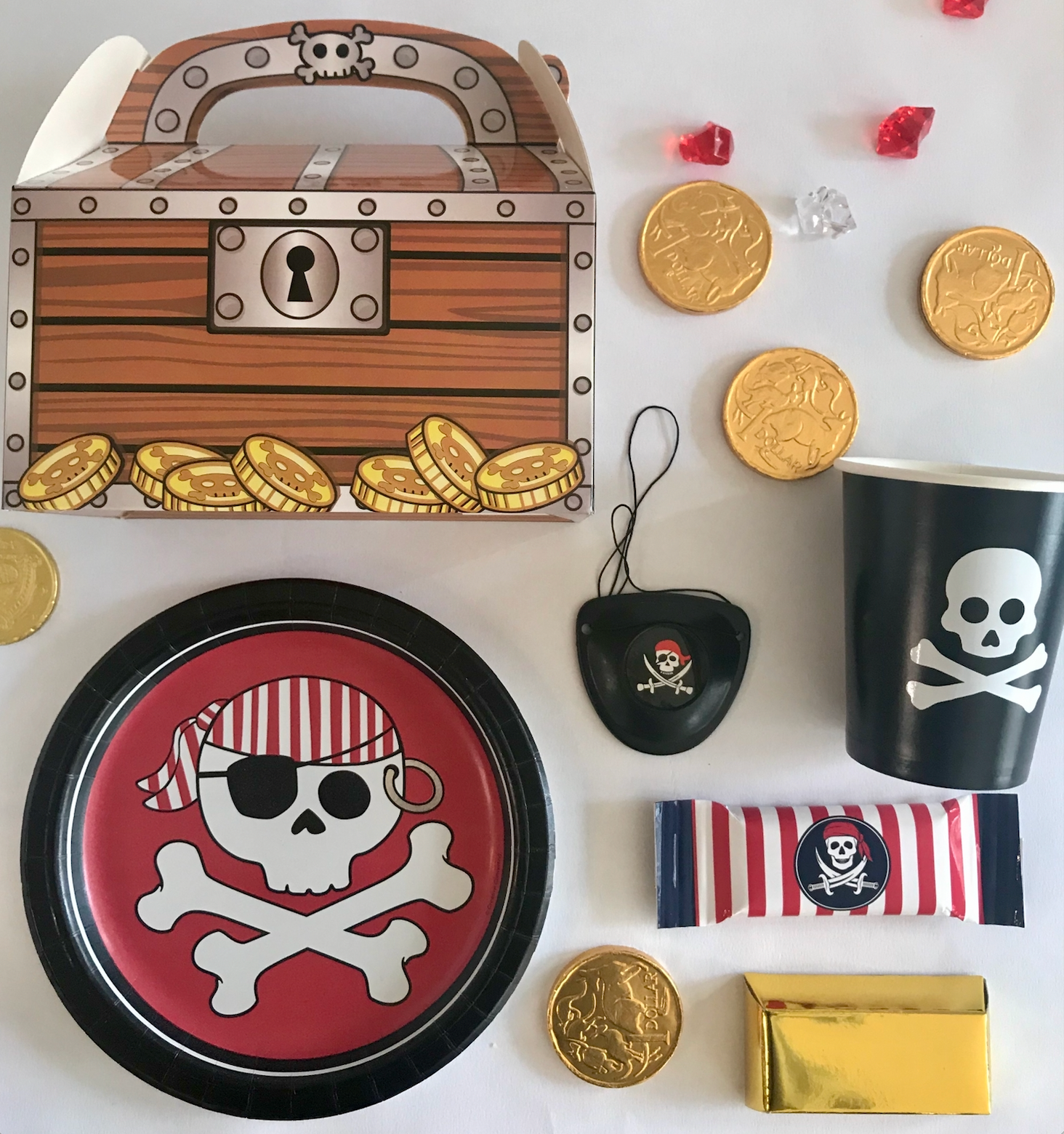 Pirate gold bar favour boxes