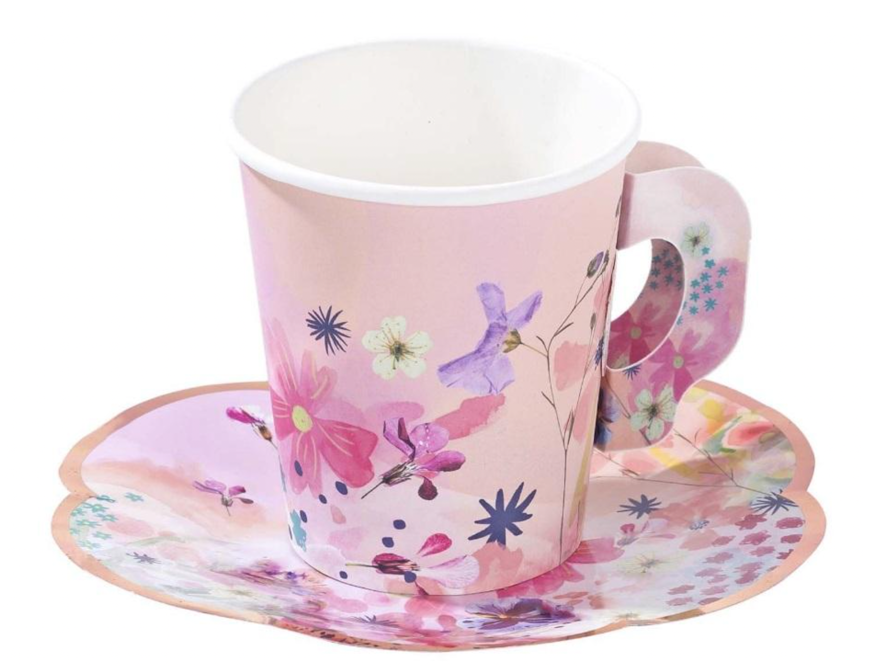 High tea cup and saucer