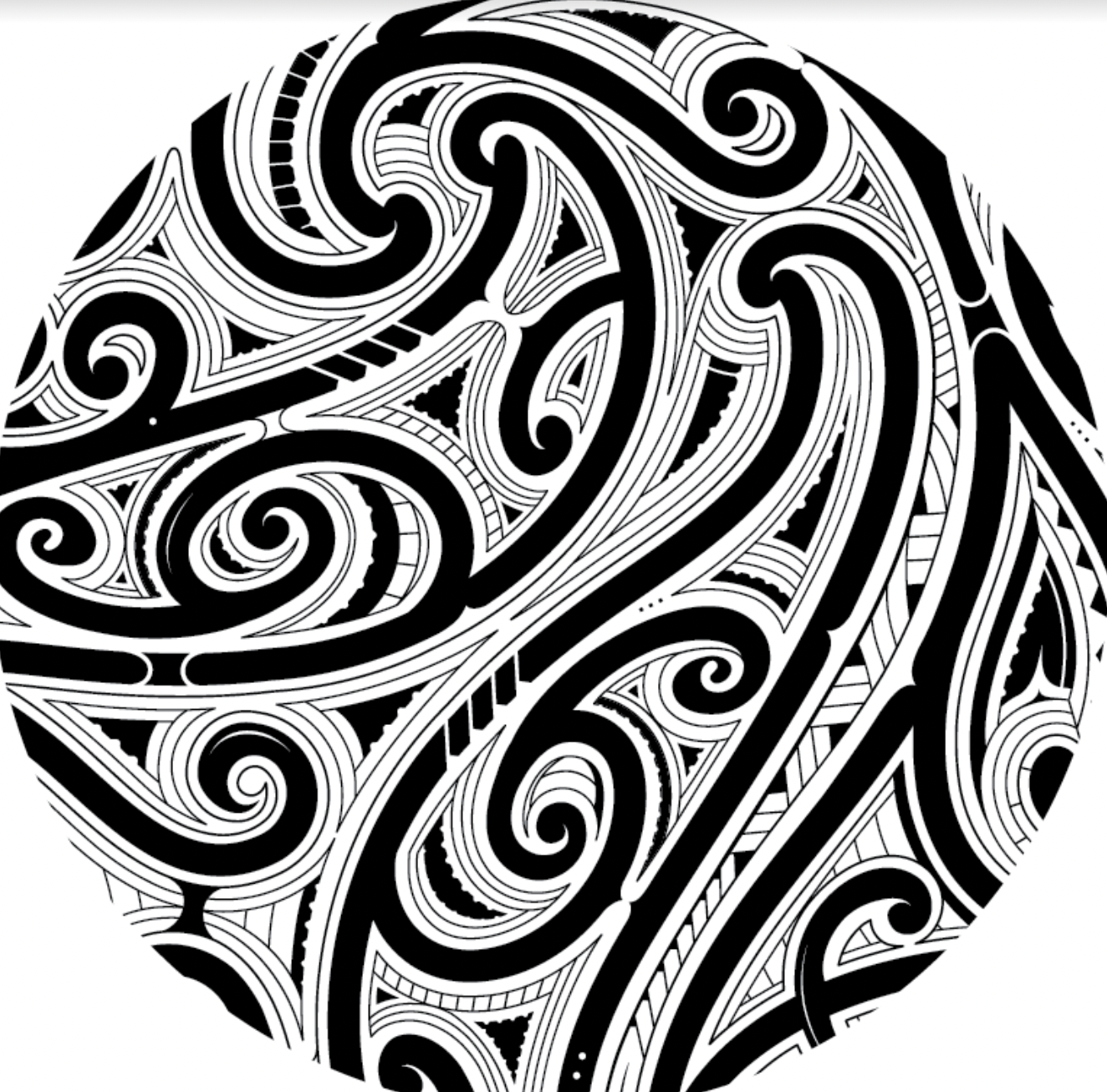 Round backdrop design te reo māori