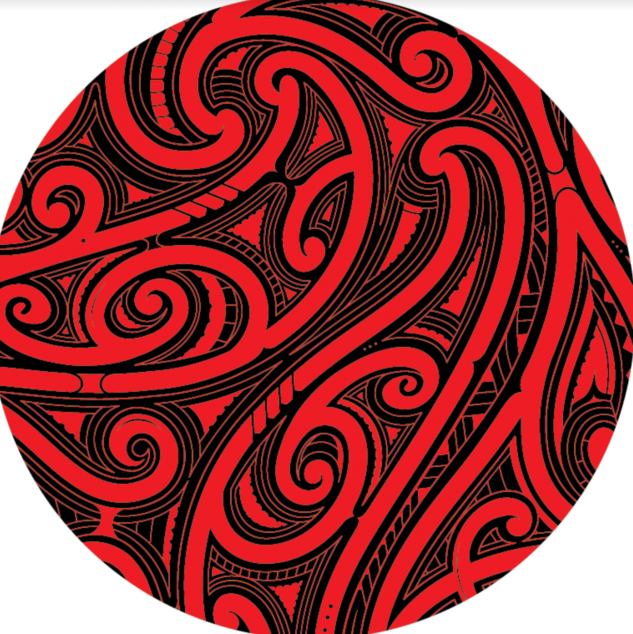 Te reo themed round backdrop