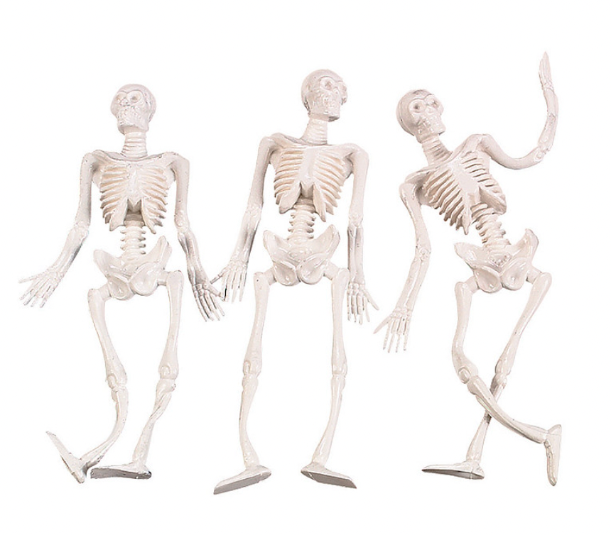 Rubber stretchy skeletons halloween