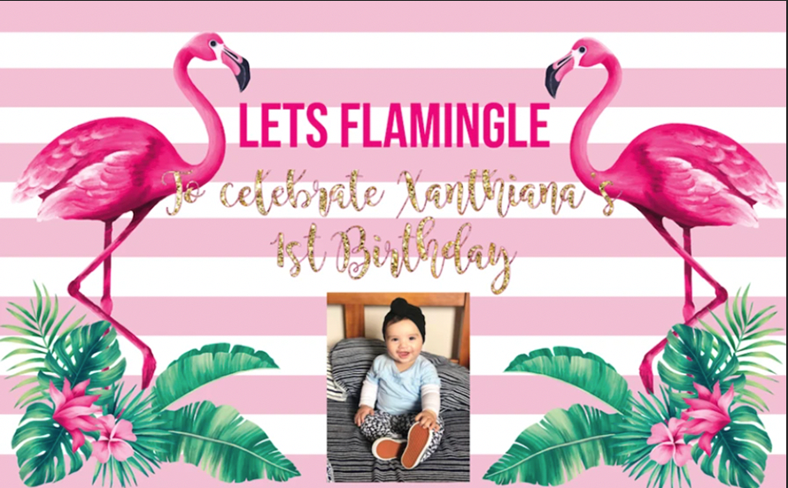 Flamingo party box