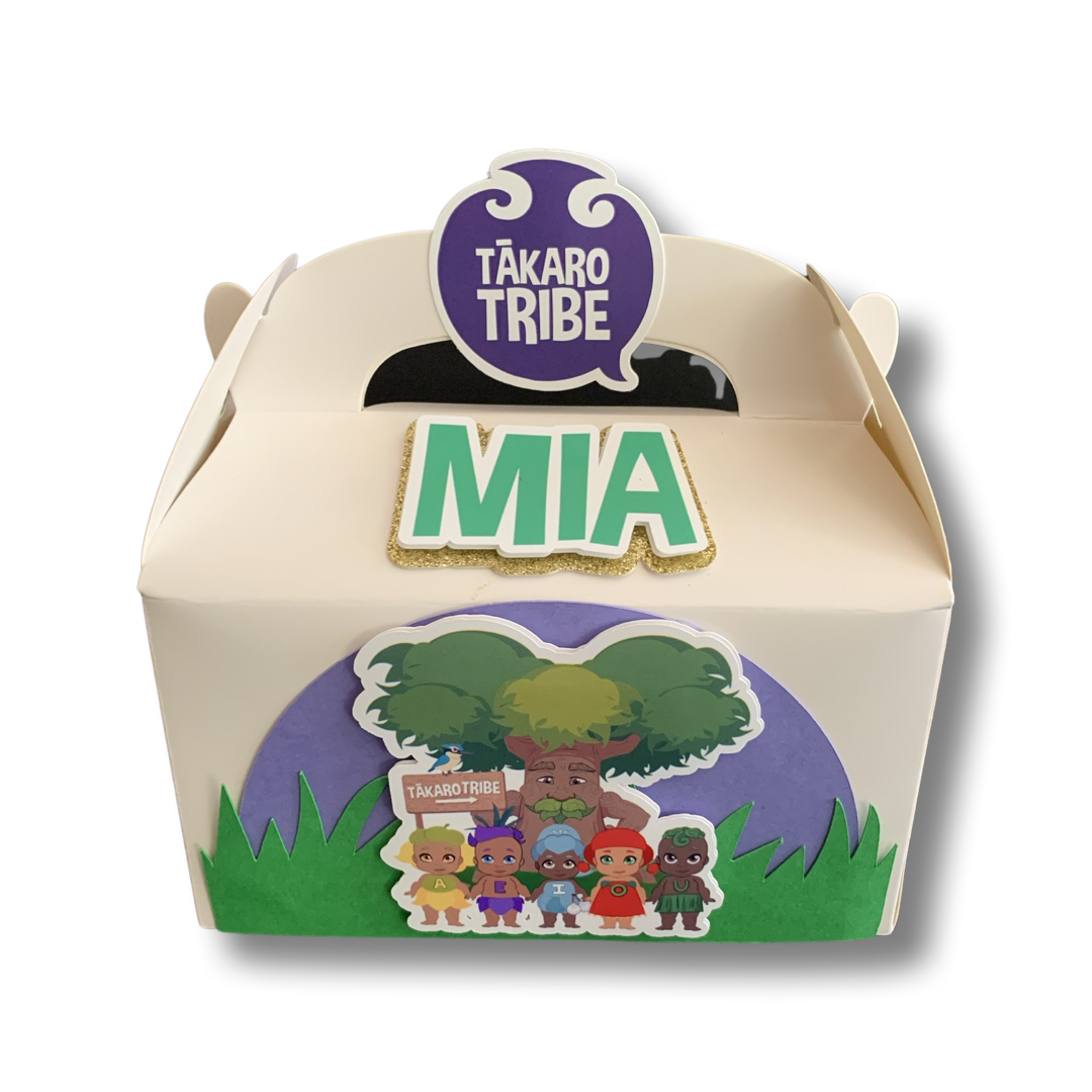 Tākaro Tribe 3d handmade party box