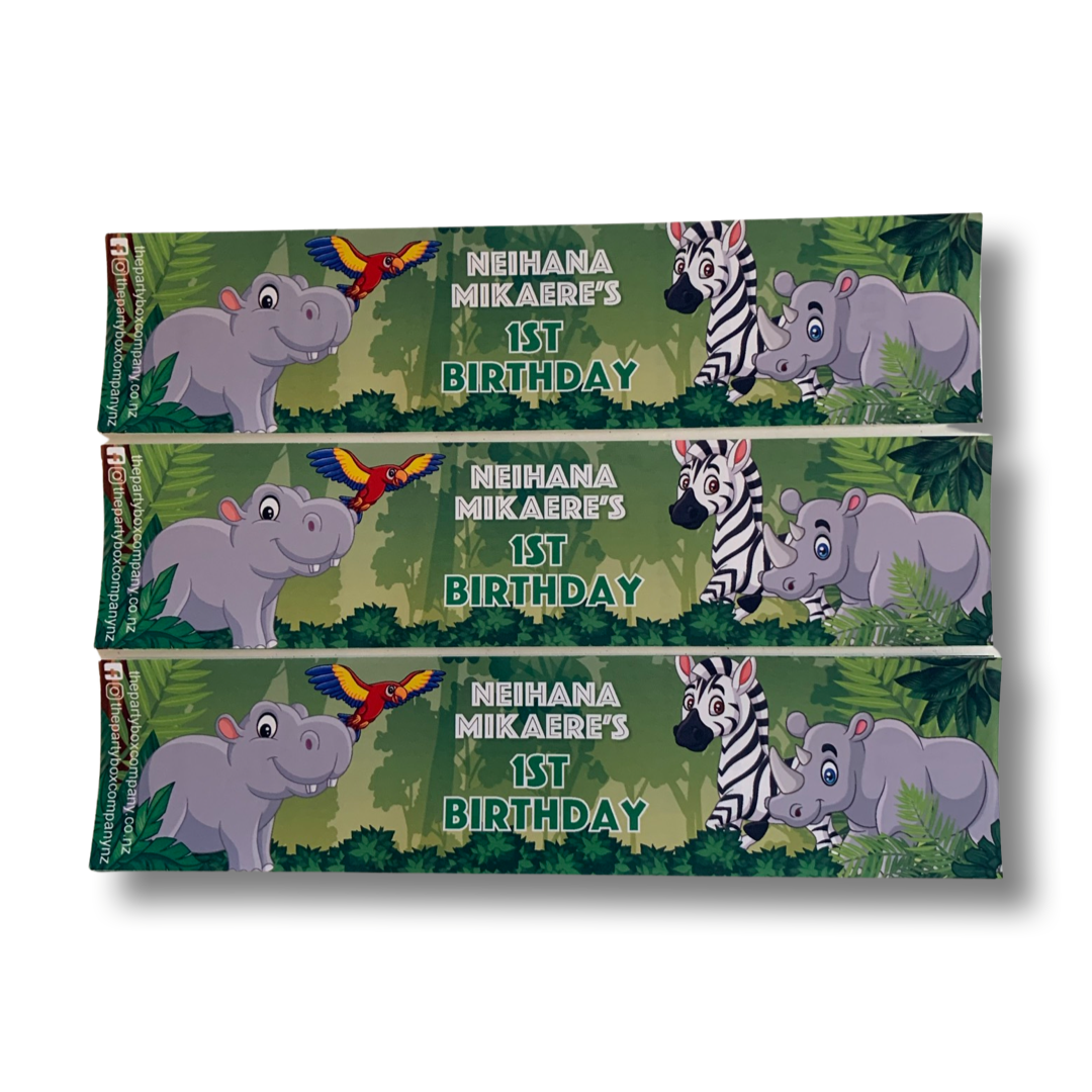Jungle water labels