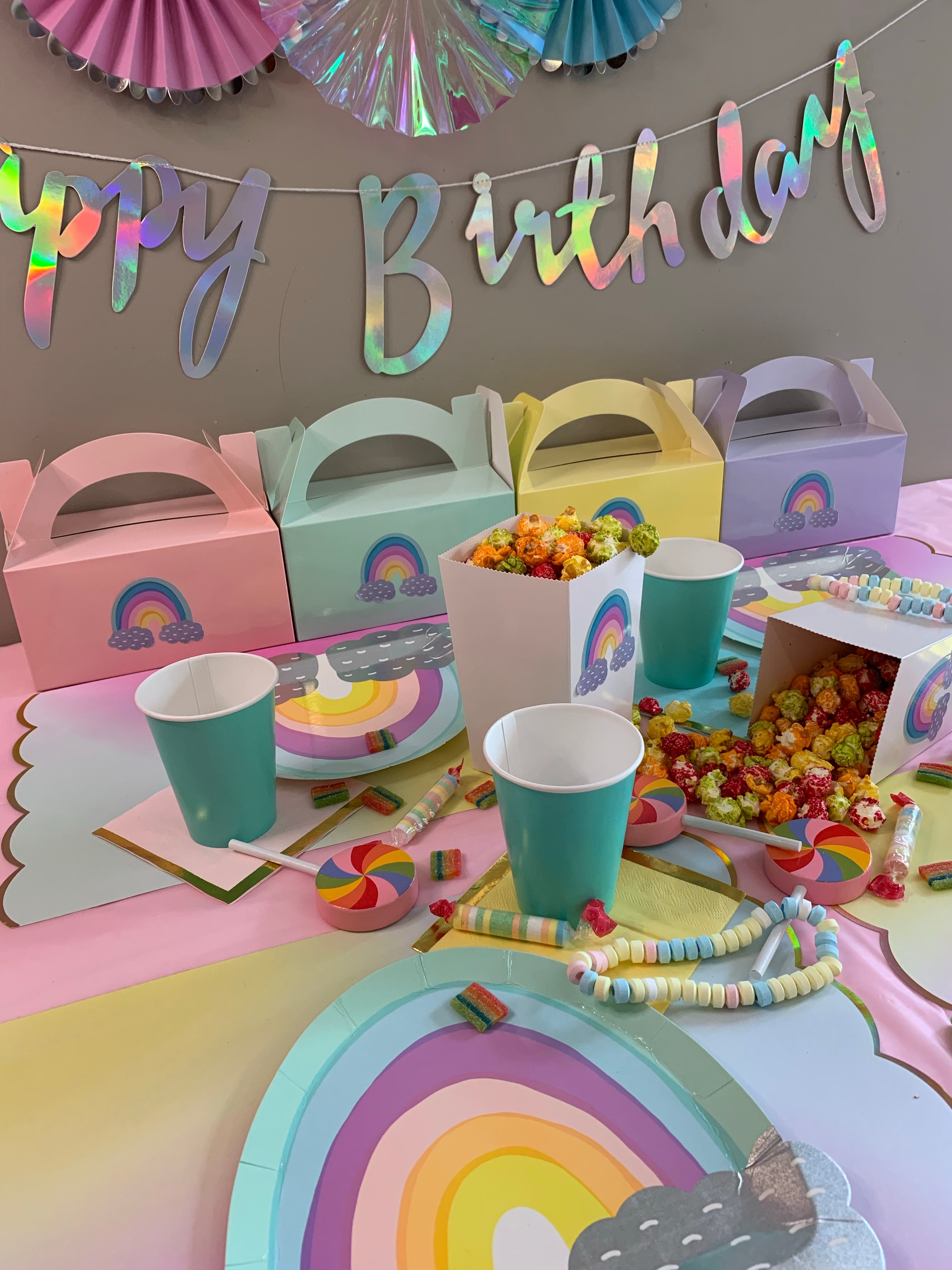 Rainbow party box