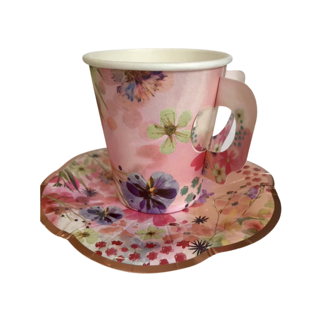 High tea cup and saucer