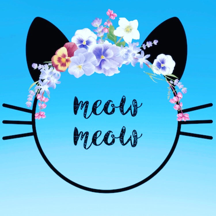Cat themed vinyl backdrop