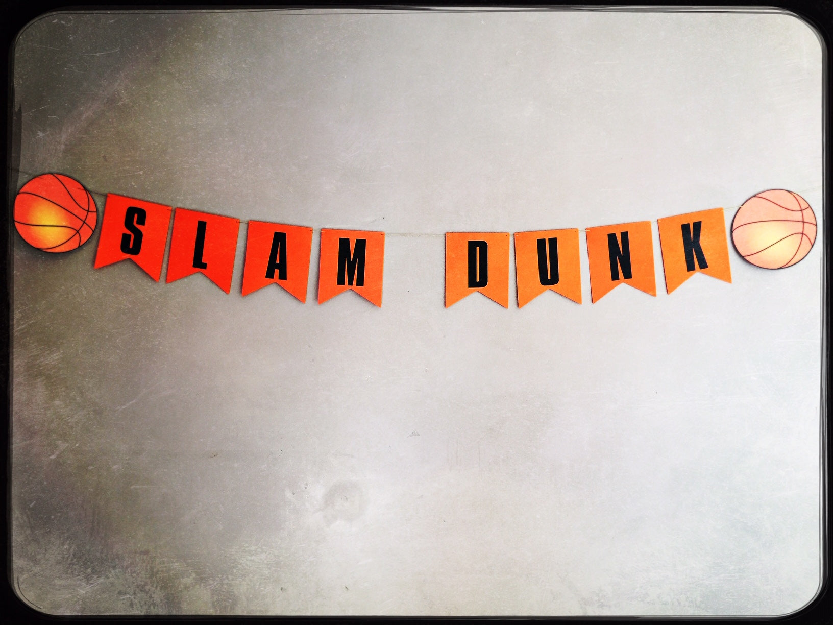 Personalised handmade basketball themed bunting