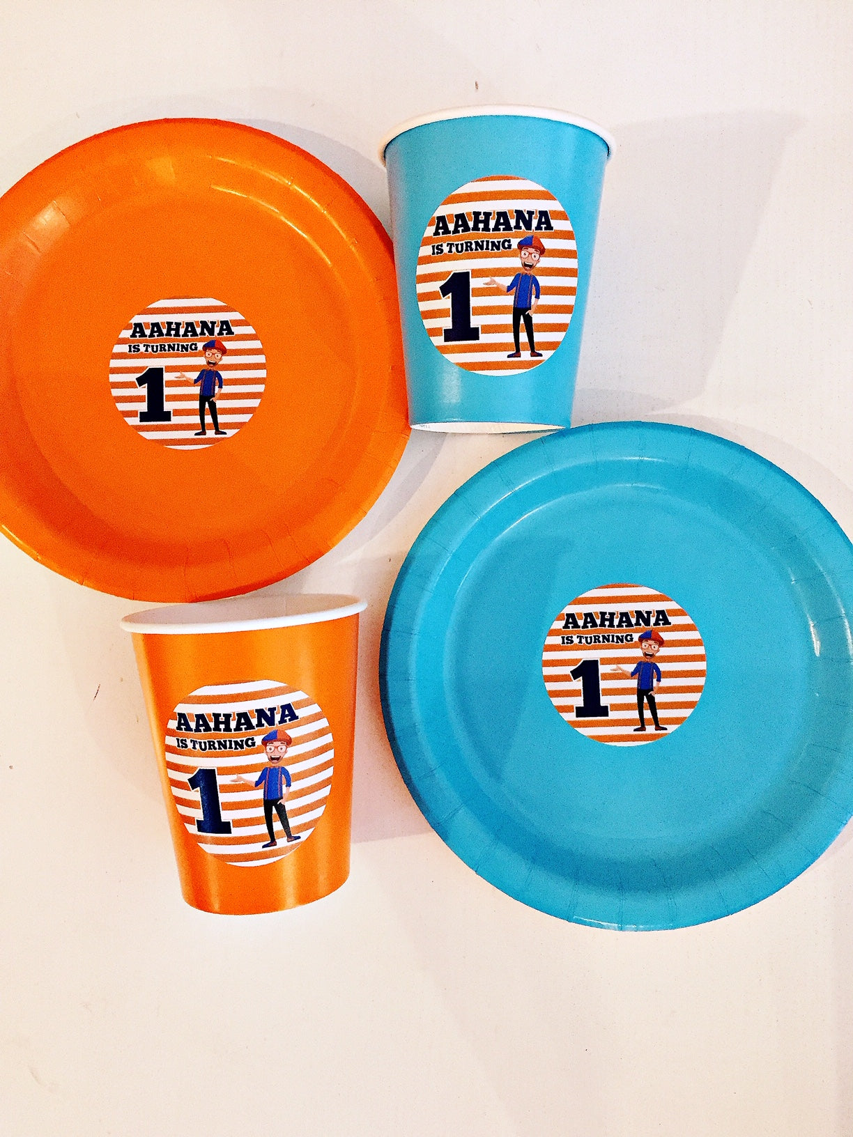 Blippi personalised tableware
