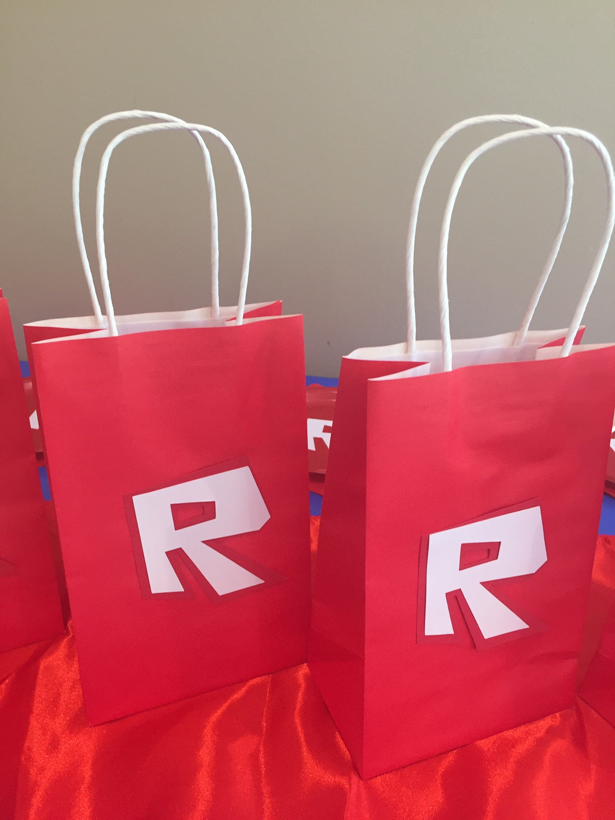 Roblox themed party bags