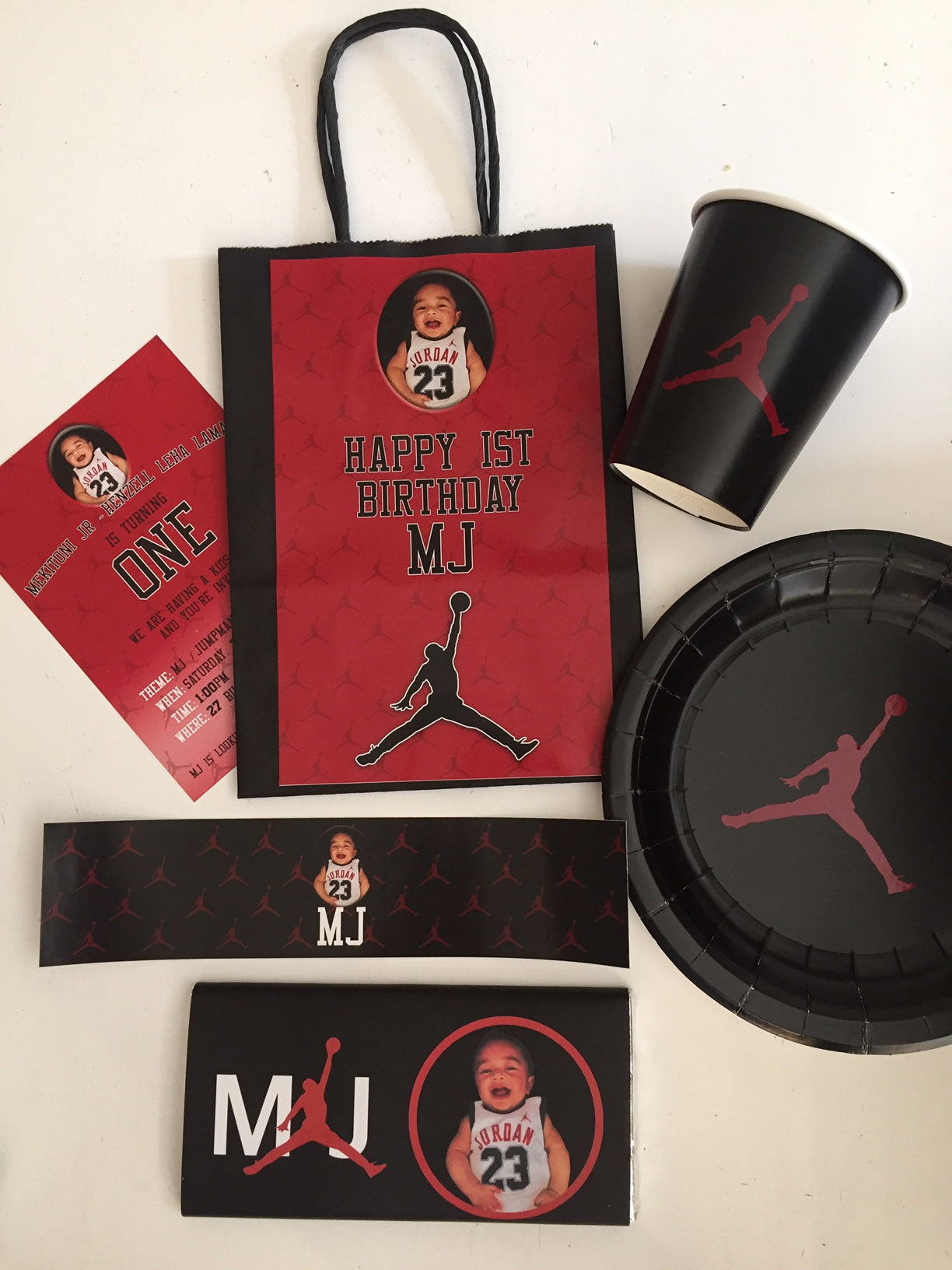 Jumpman personalised party supplies