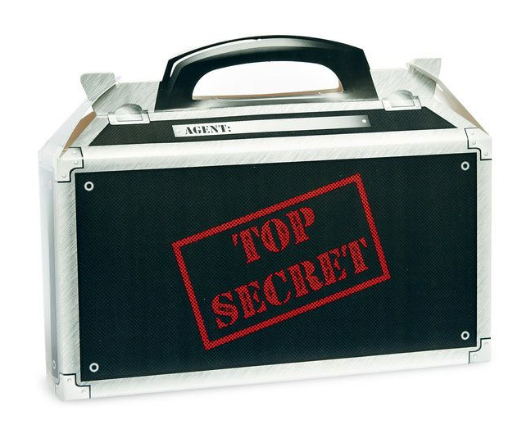 Spy top secret party gift boxes