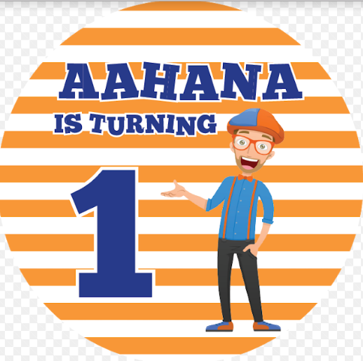Blippi personalised stickers