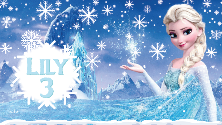 Frozen personalised backdrop