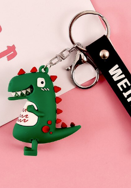 Dinosaur key rings party favours