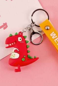 Dinosaur key rings party favours