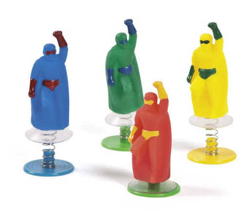 Superhero flying pop ups party favours
