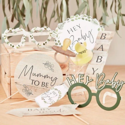 Baby shower photobooth props