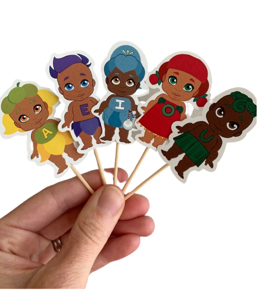 Takaro tribe cupcake toppers