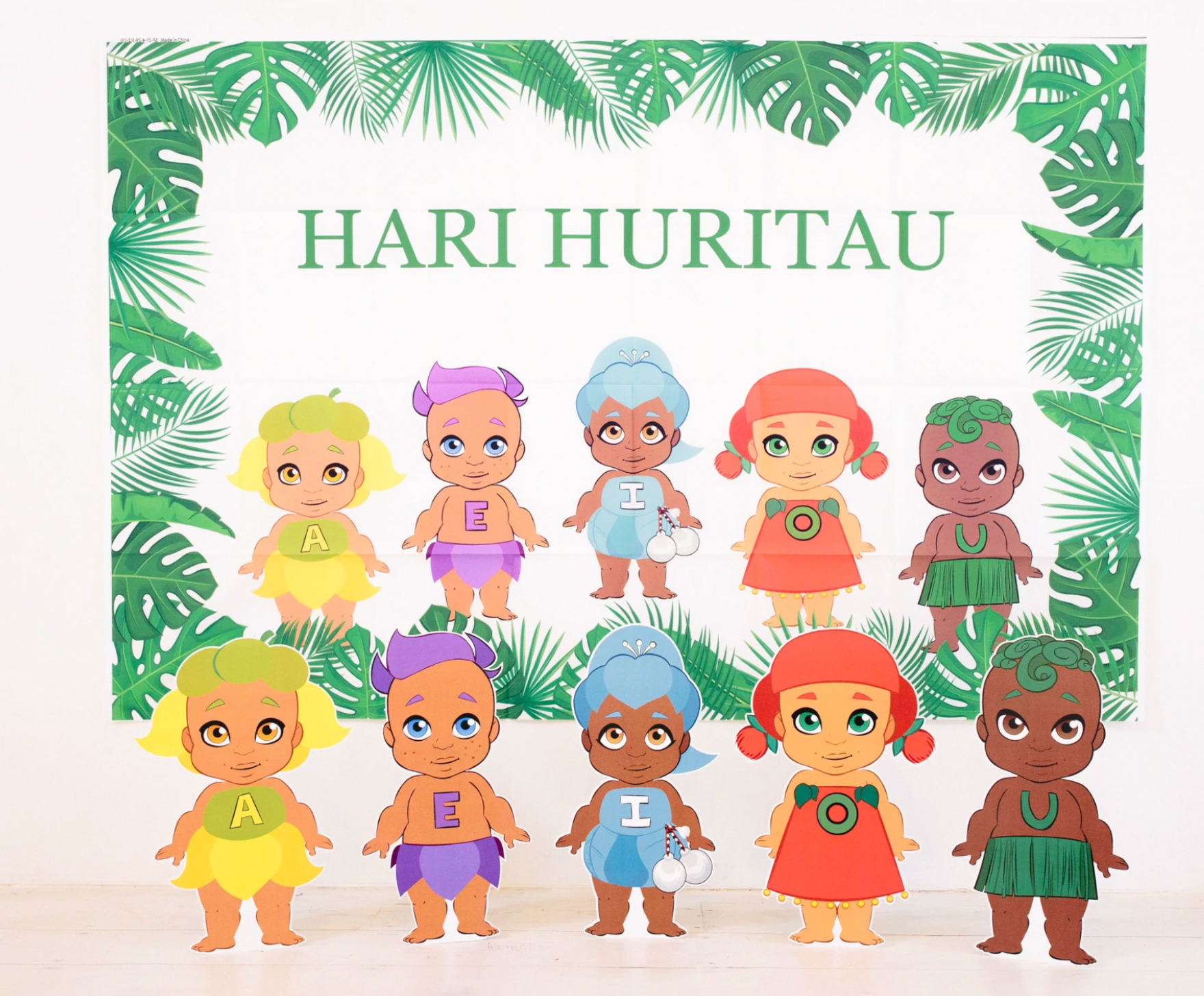 Takaro tribe character cutouts