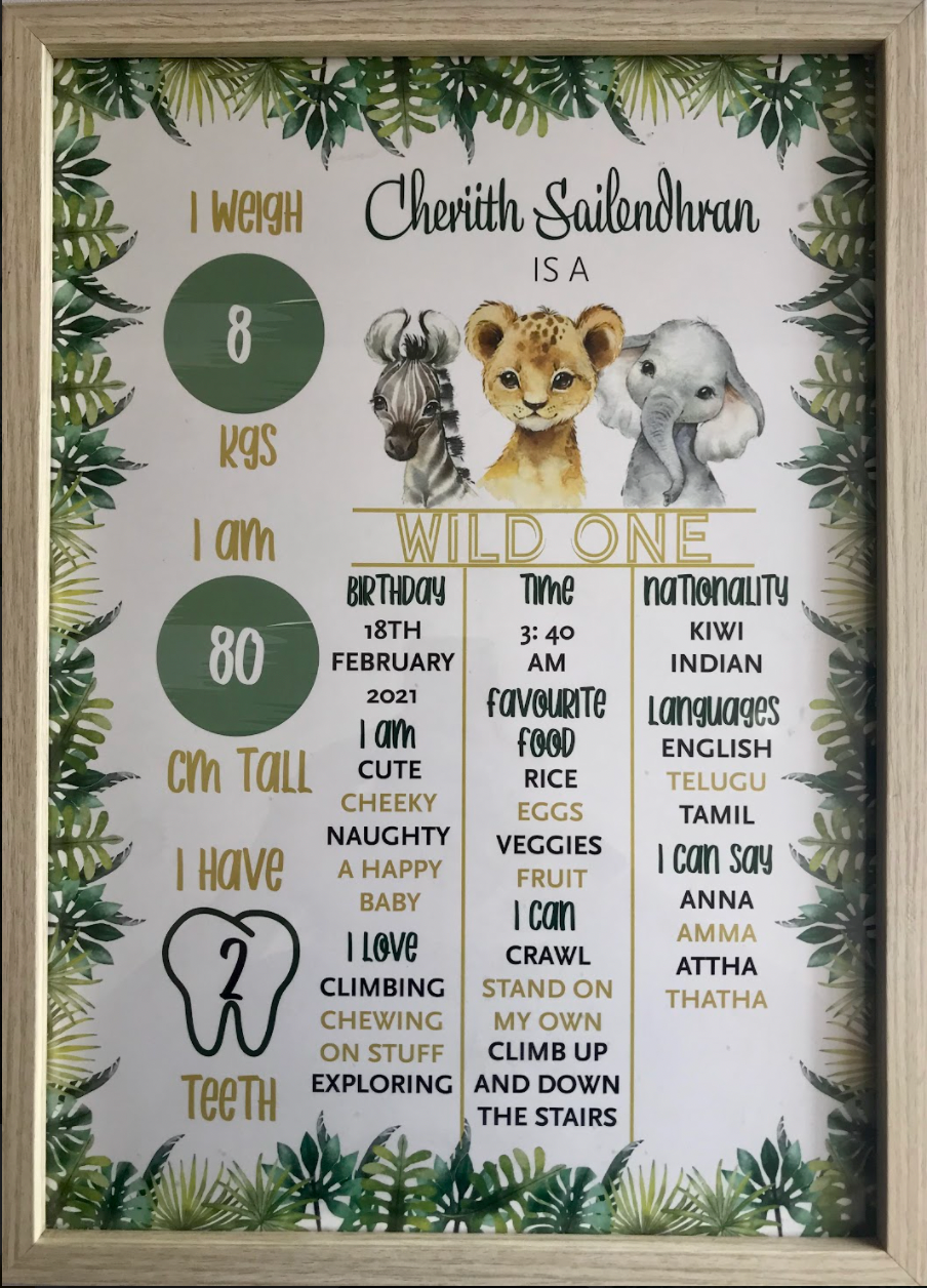 Wild one milestone poster