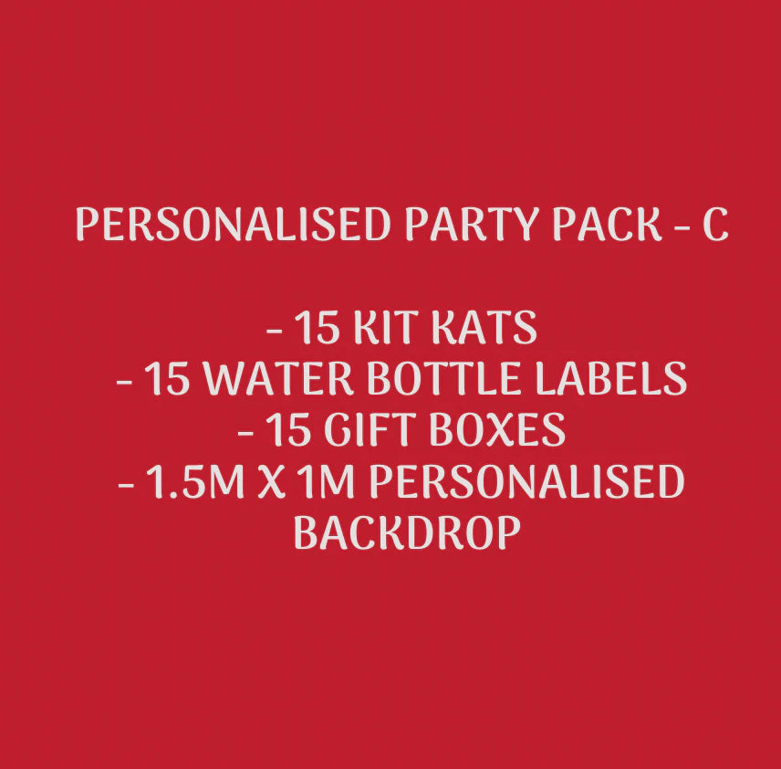 personalised party packs