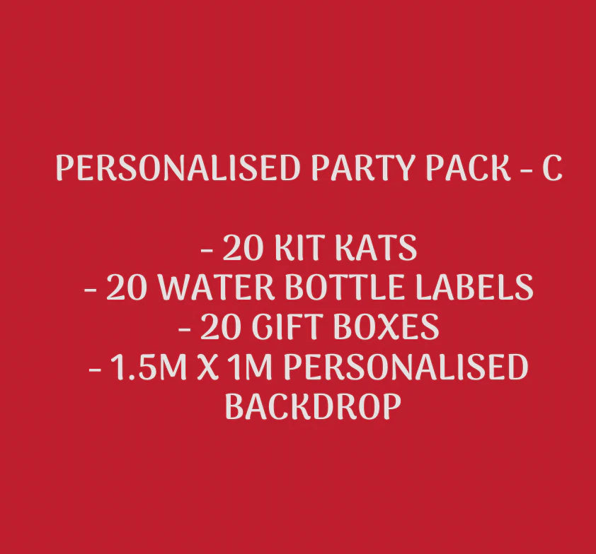 personalised party packs