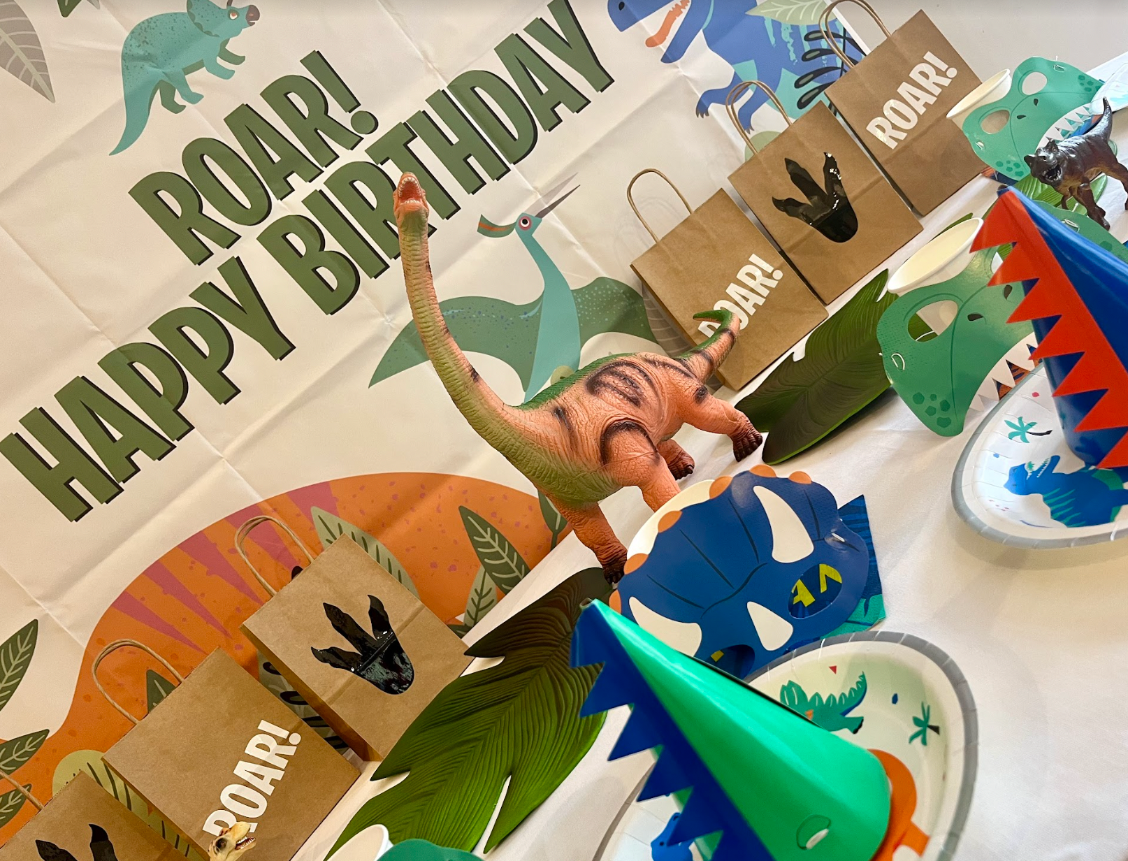 Dinosaur party bags